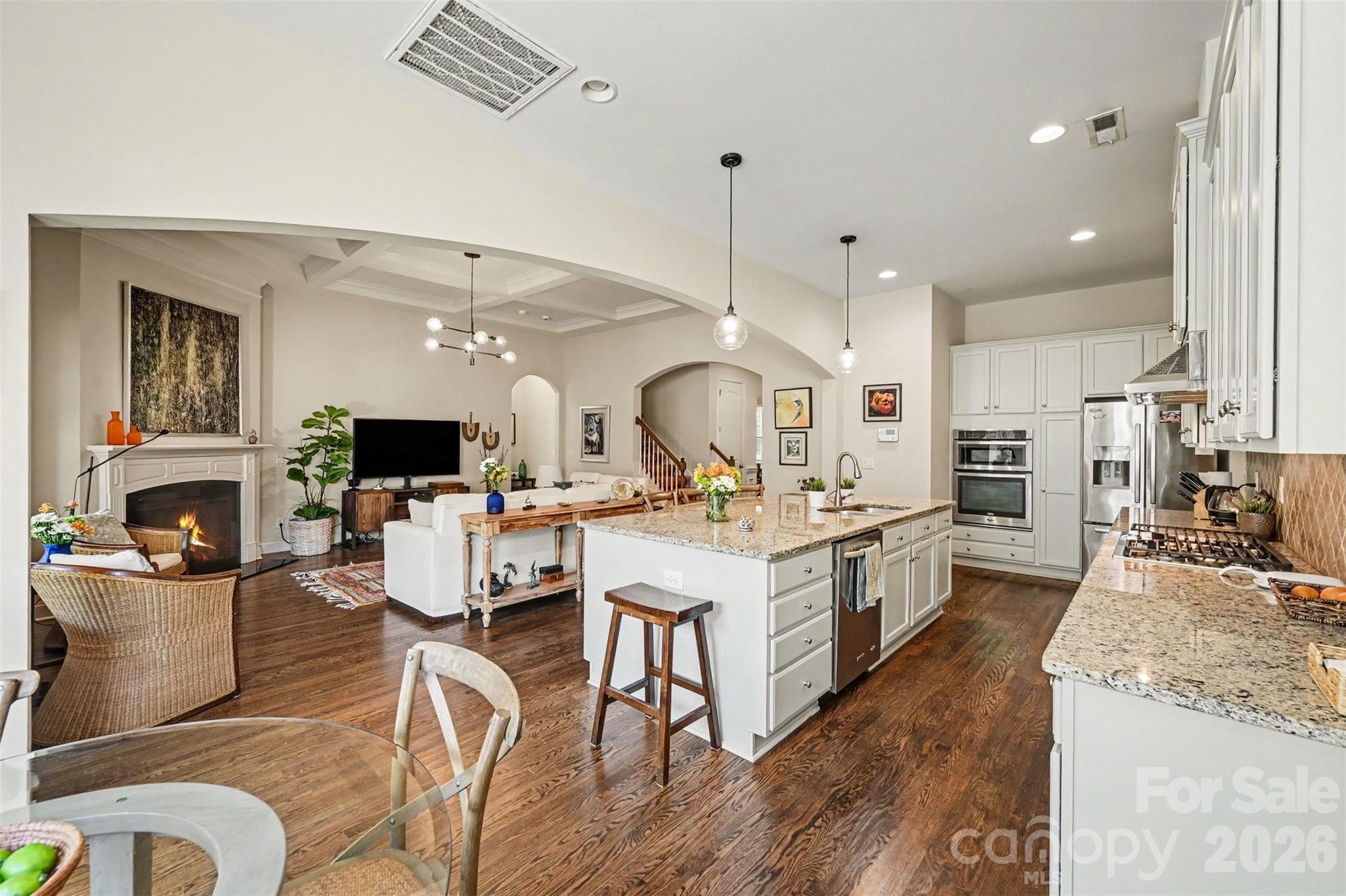 Kitchen - Family Room - 4106 Deer Track Court, Mint Hill