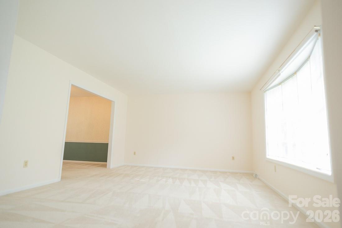 Living Room with Dining Room opening - 3401 Tracelake Drive, Matthews
