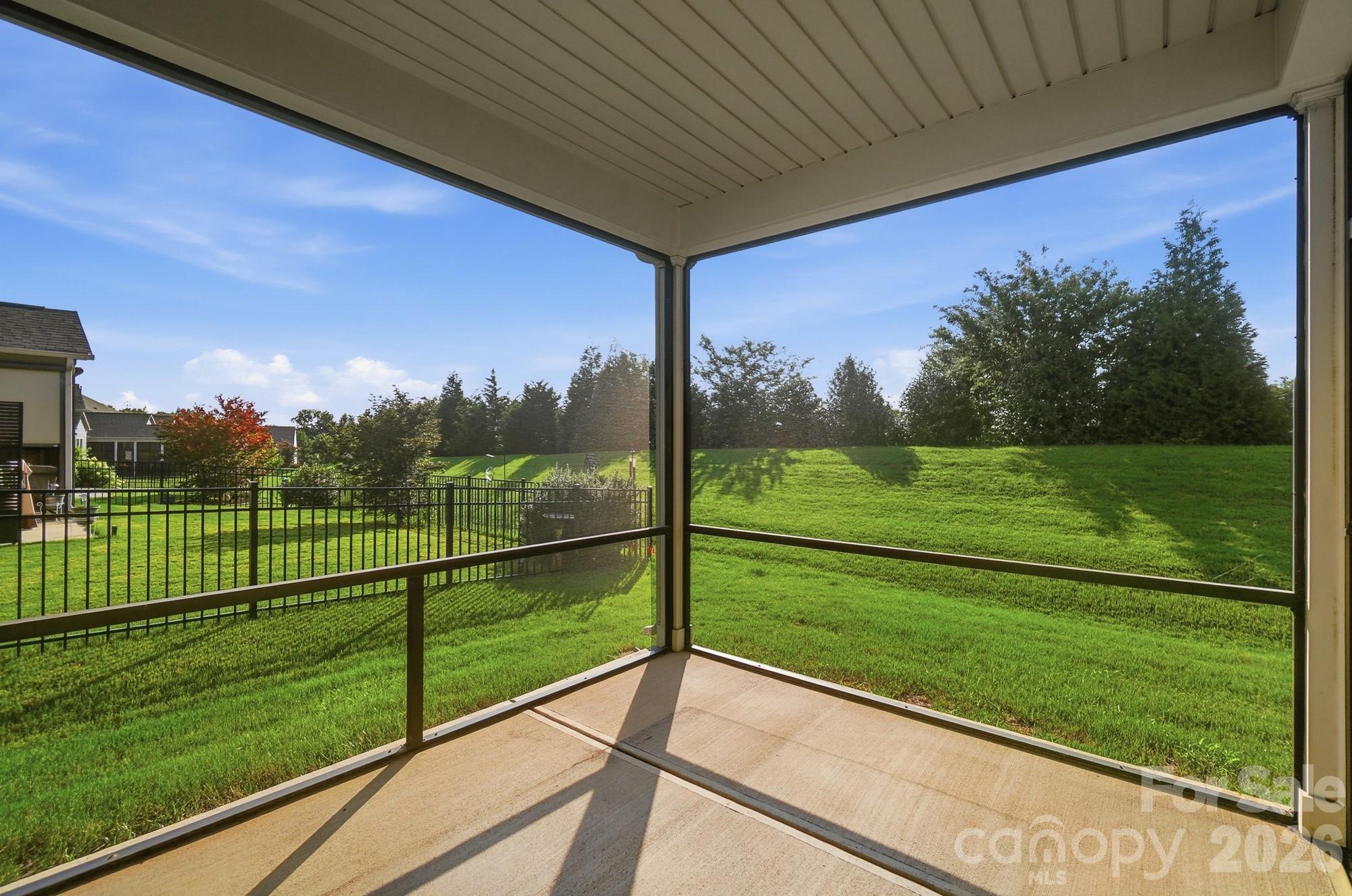 Screened rear porch - 1620 Red Leaf Drive, Fort Mill