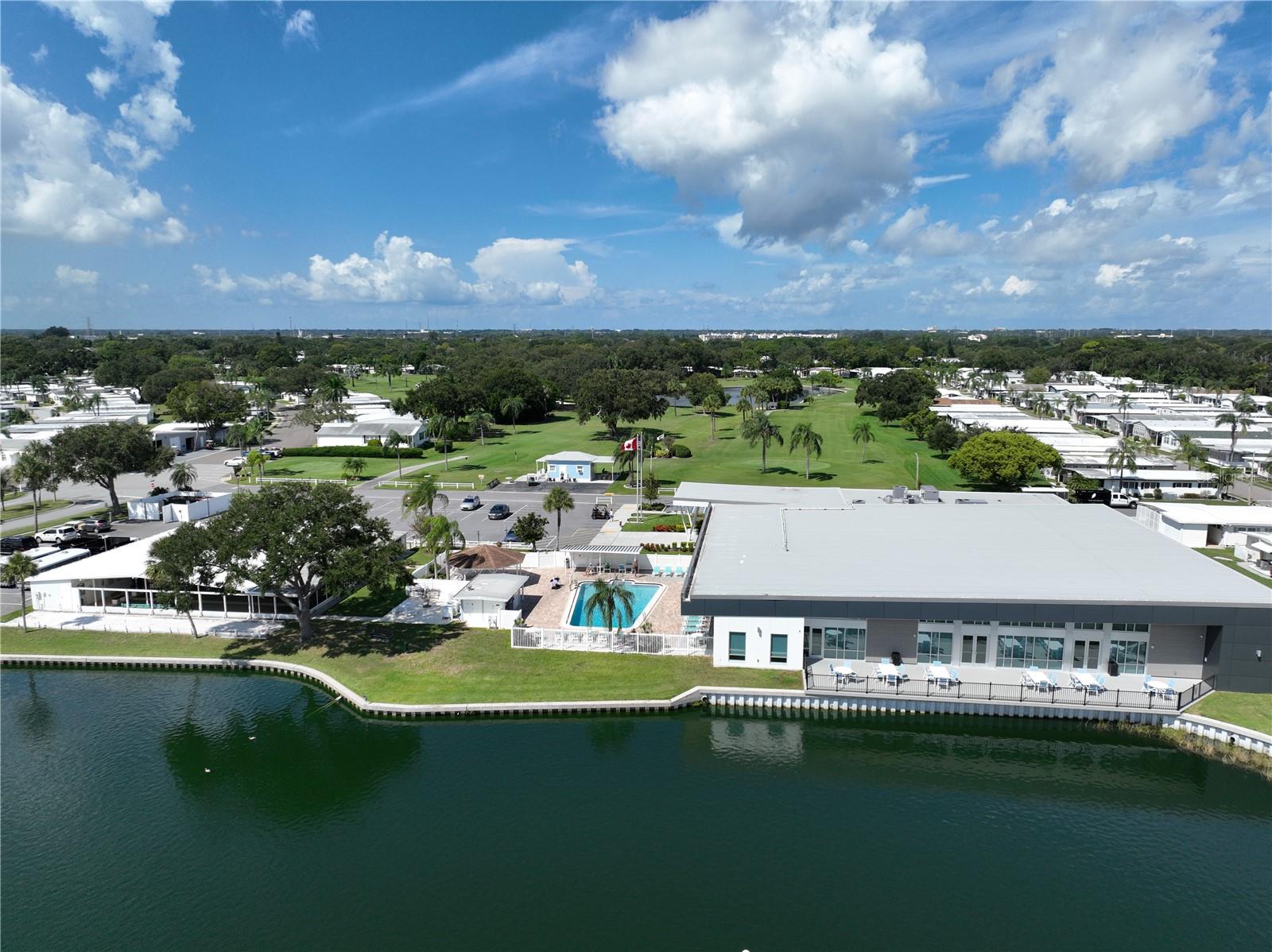 Drone view of Clubhouse - 1100 BELCHER RD S #535, LARGO