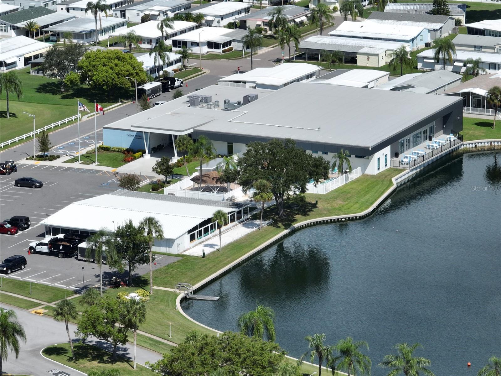 Drone view of Clubhouse - 1100 BELCHER RD S #535, LARGO