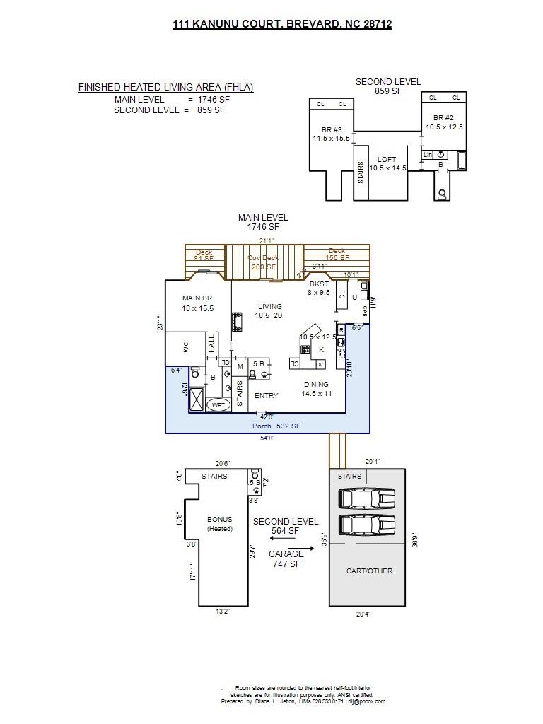 Floor Plan - 111 Kanunu Court, Brevard
