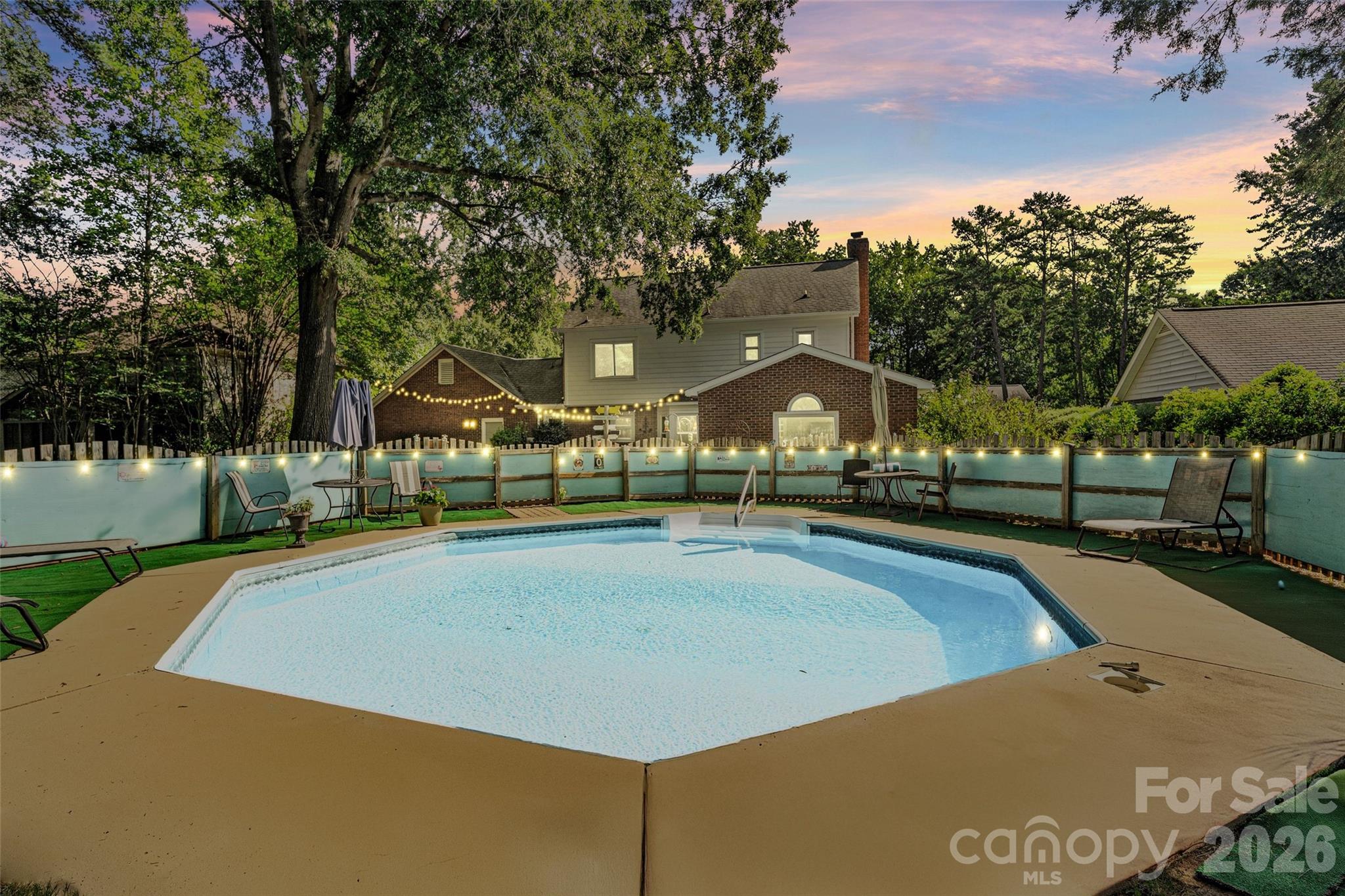 In-Ground Pool (Virtual Twilight) - 2010 Glendalough Lane, Matthews