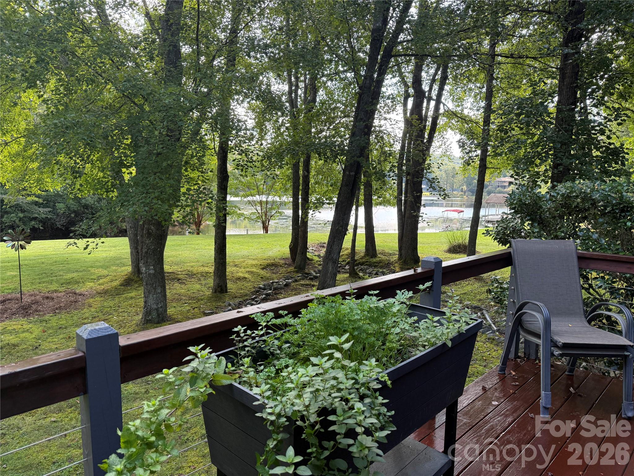 View of Lake from Deck - 111 Kanunu Court, Brevard
