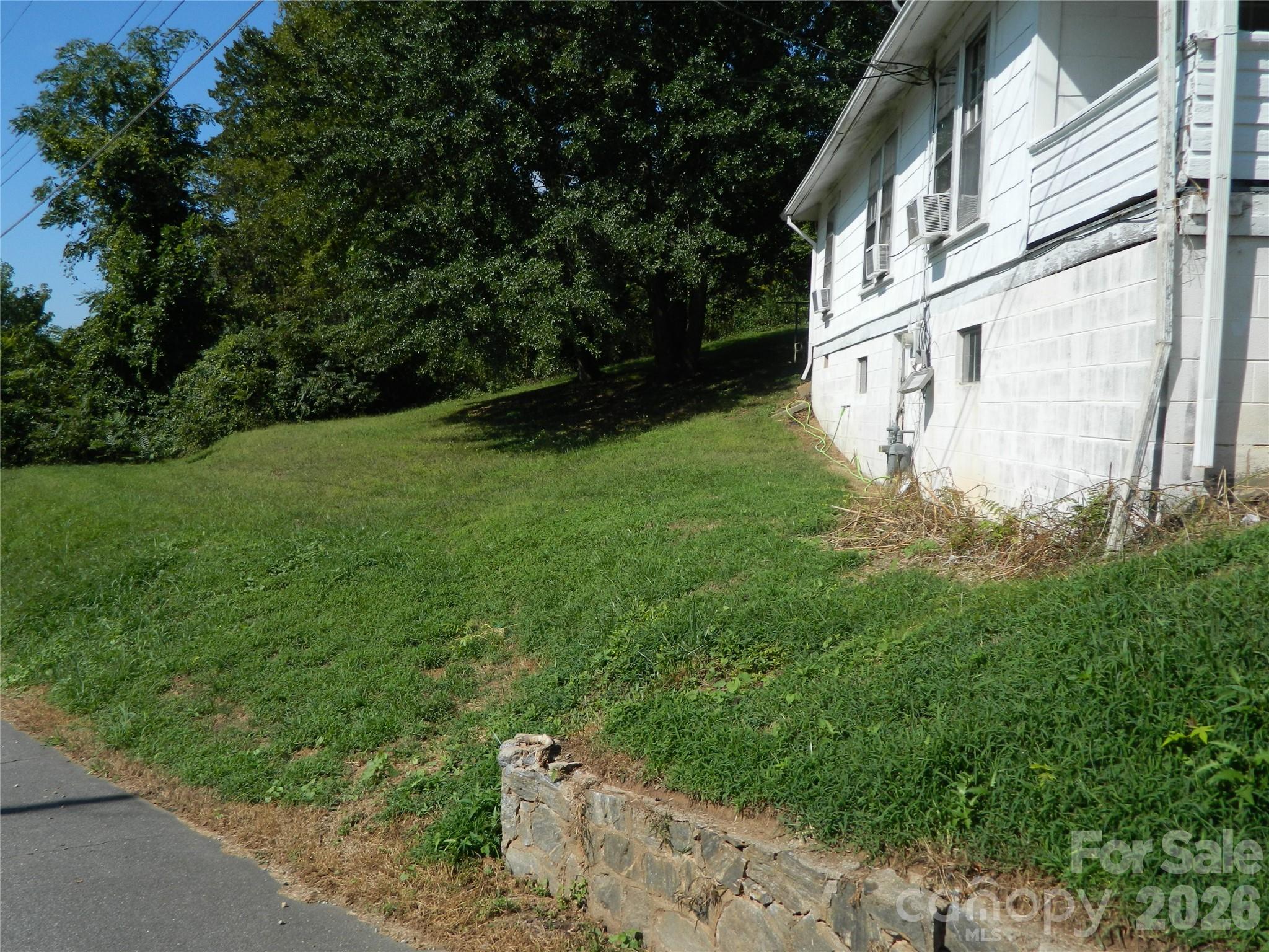 Side Yard with Earth Driveway - 310 Reform Street SW, Lenoir