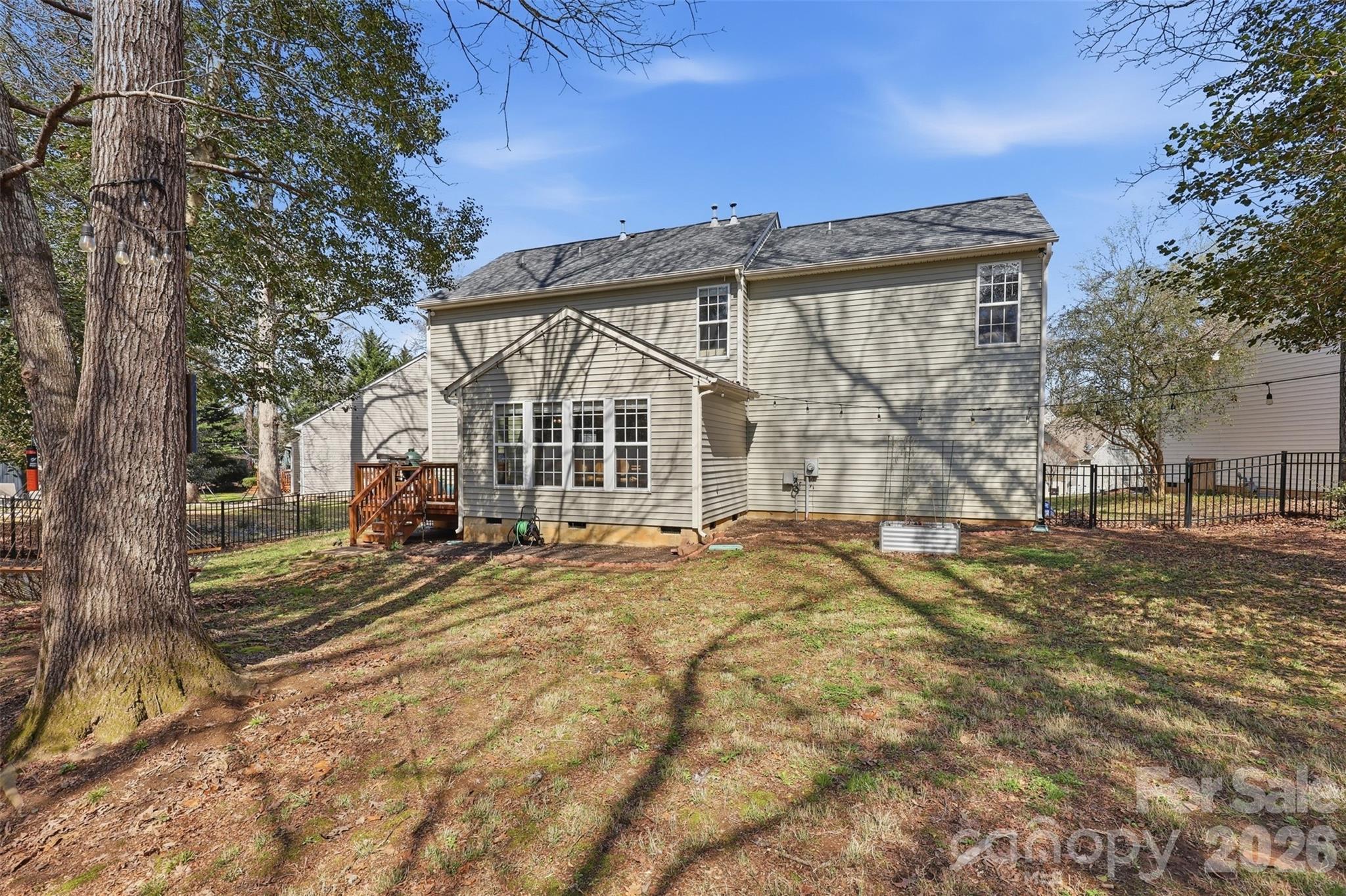 Spacious fenced back yard - 1210 Bridge Knot Court, Rock Hill