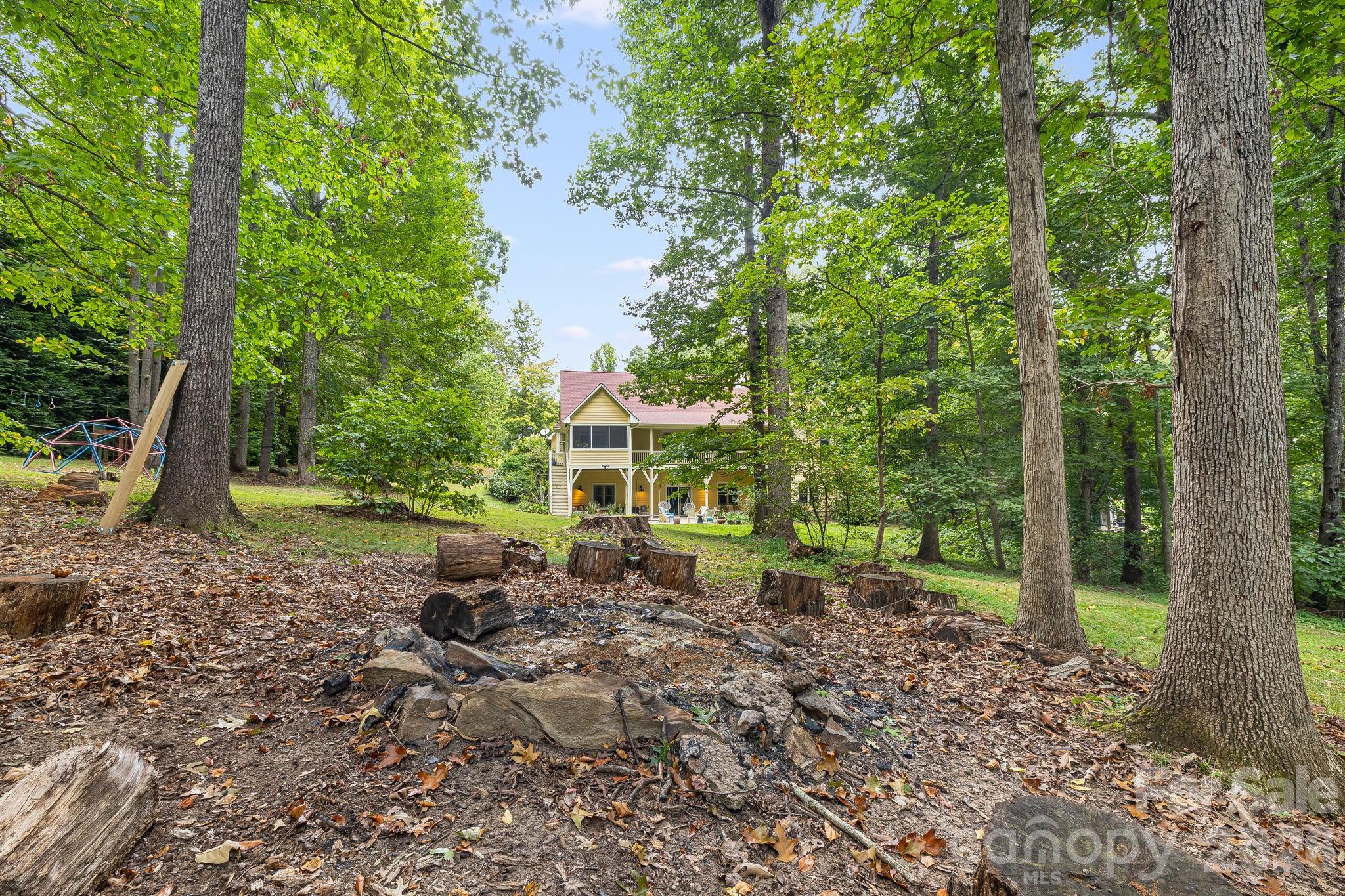 Fire pit. - 312 E Forest Place, Candler