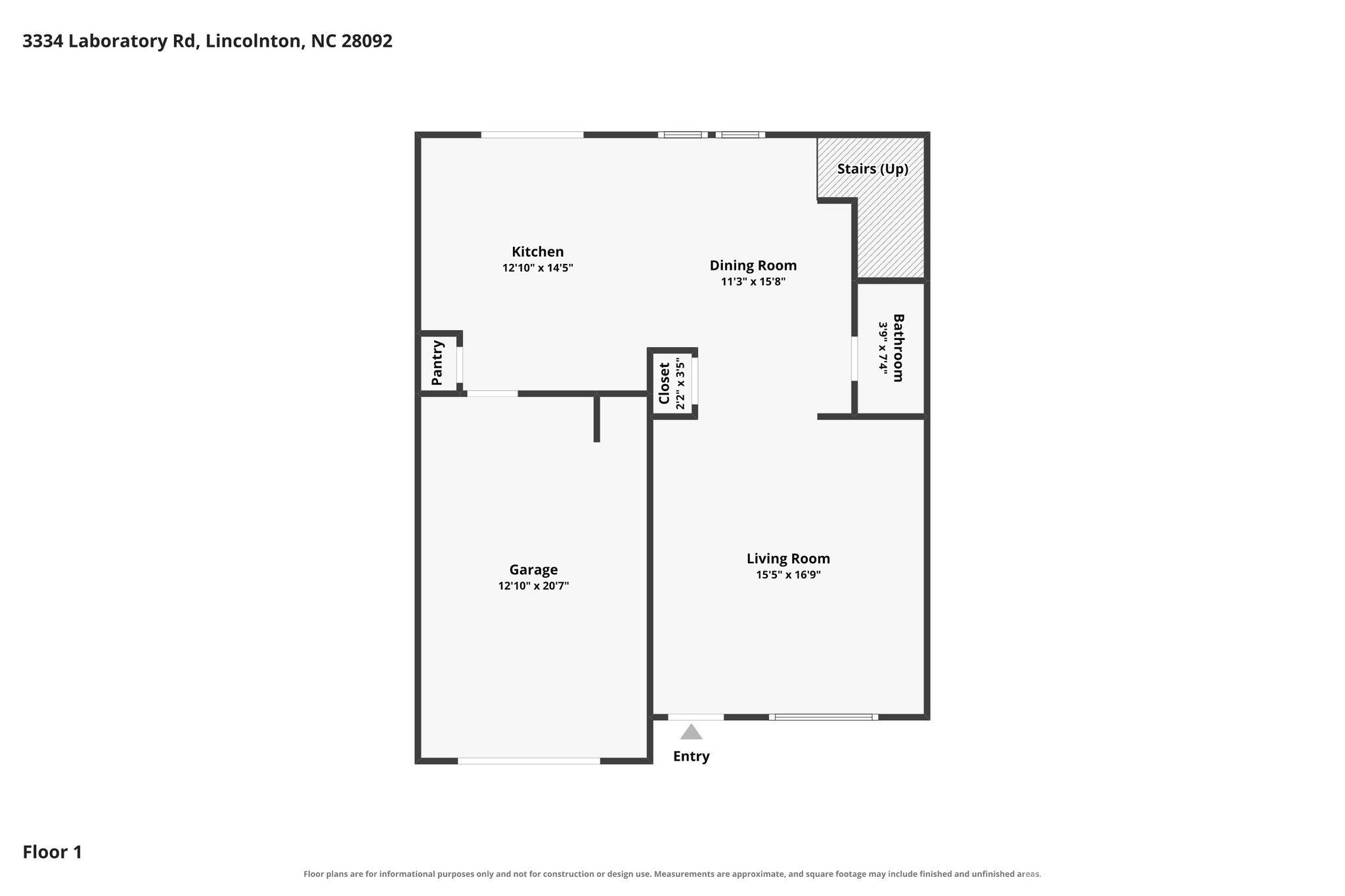 Floor 1 - 3334 Laboratory Road, Lincolnton