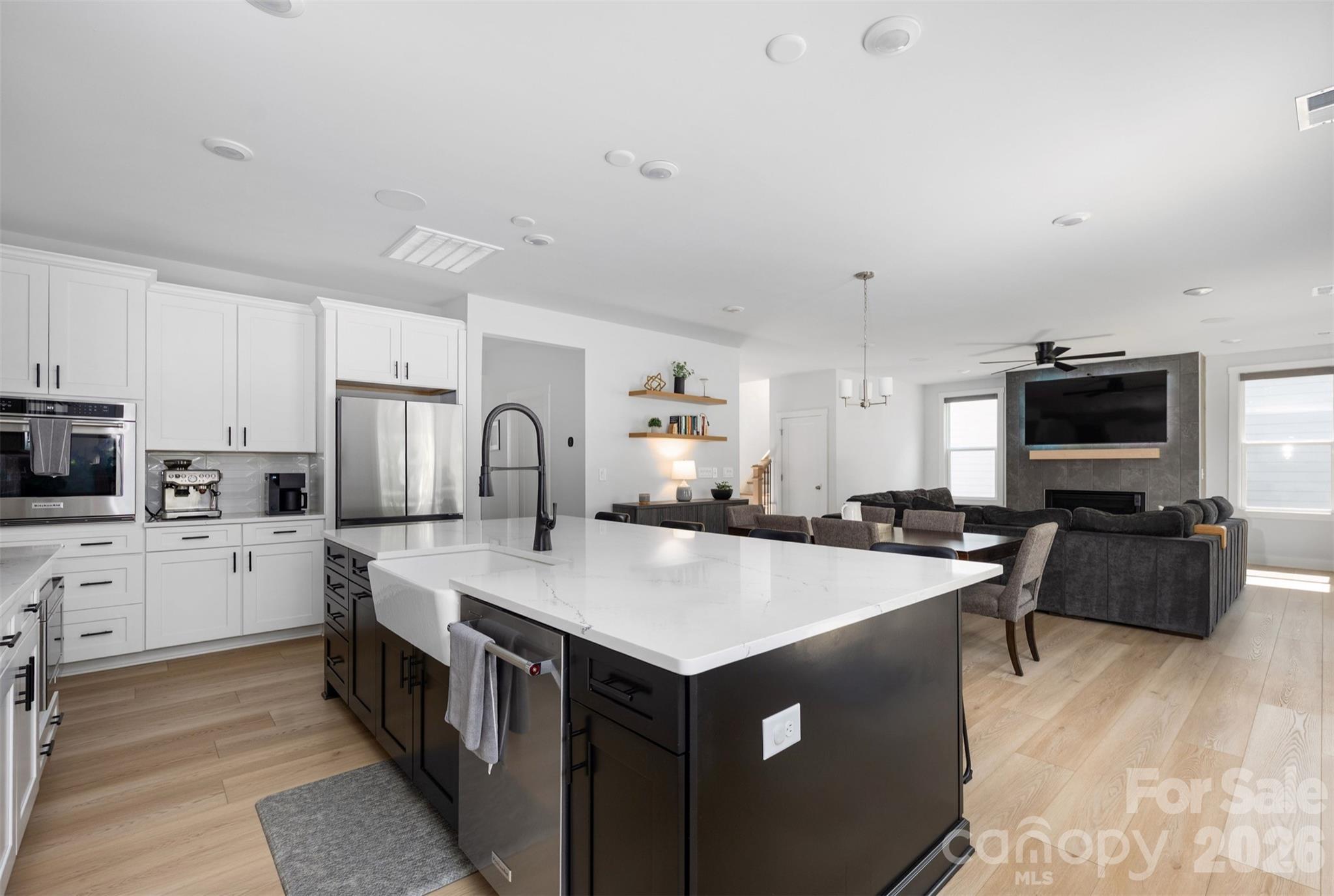 Kitchen open to the great room - 4320 Tournette Drive, Indian Land