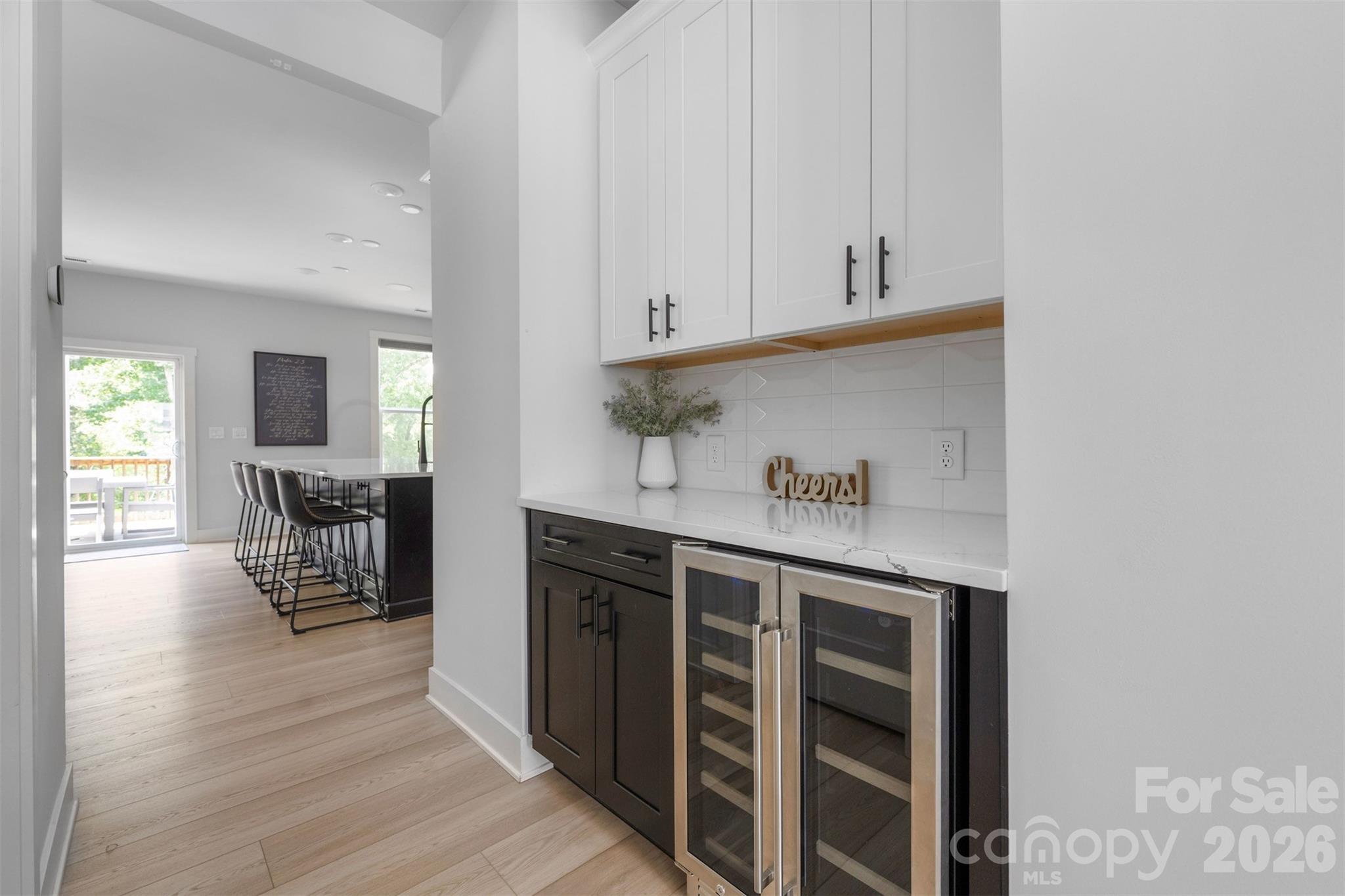 Butler's pantry with beverage cooler - 4320 Tournette Drive, Indian Land