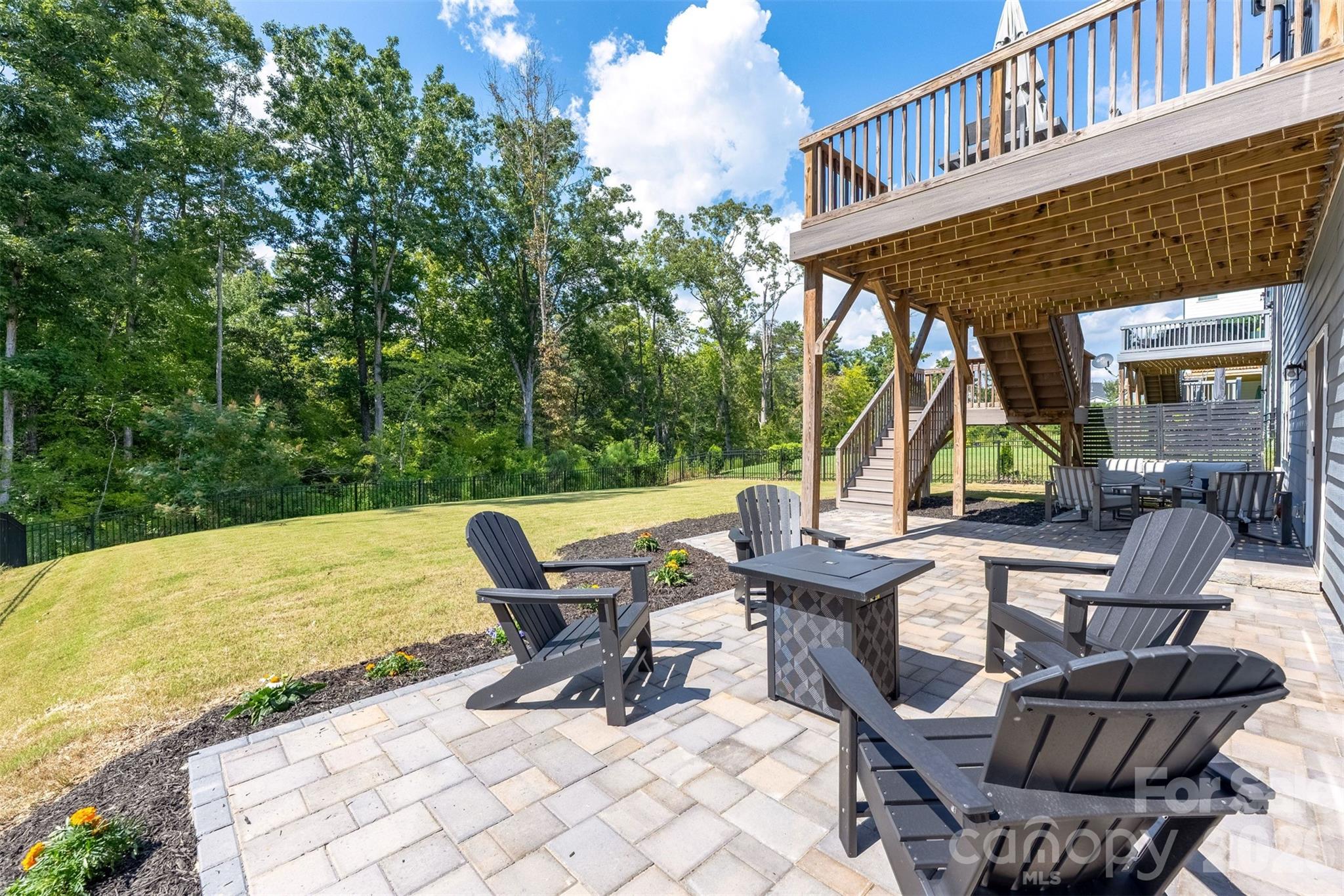 Paver patio with fire-pit area - 4320 Tournette Drive, Indian Land