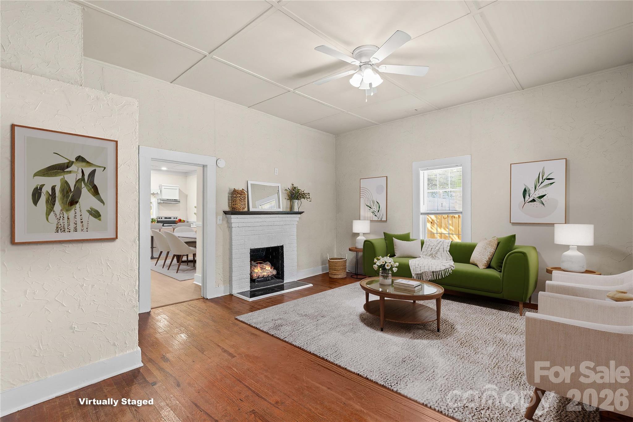 Great Room is virtually staged - 209 E Wilson Avenue, Mooresville