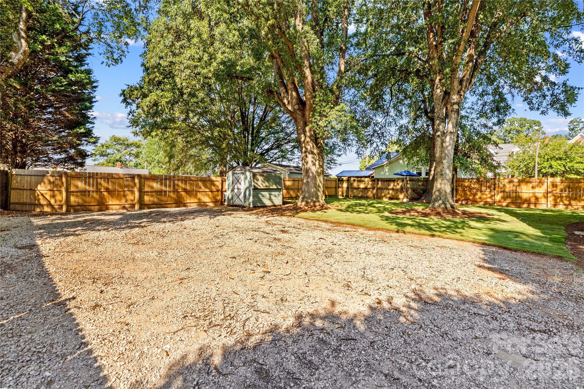 Huge Back Yard with Extended Parking for Camper, Work Truck, Parking - 209 E Wilson Avenue, Mooresville