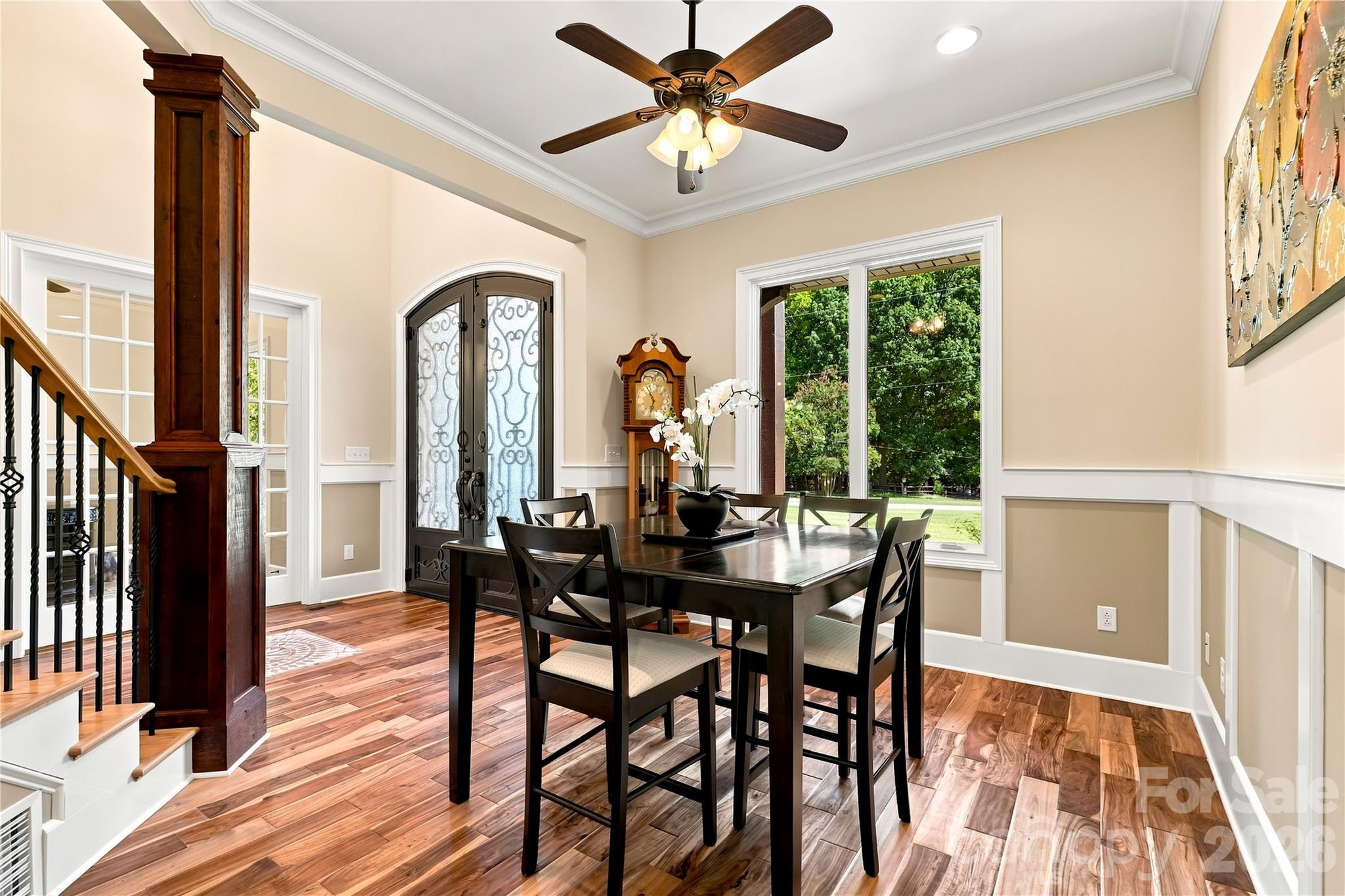 Formal dining area or living area or piano room off front entry - 108 Washam Road, Mooresville