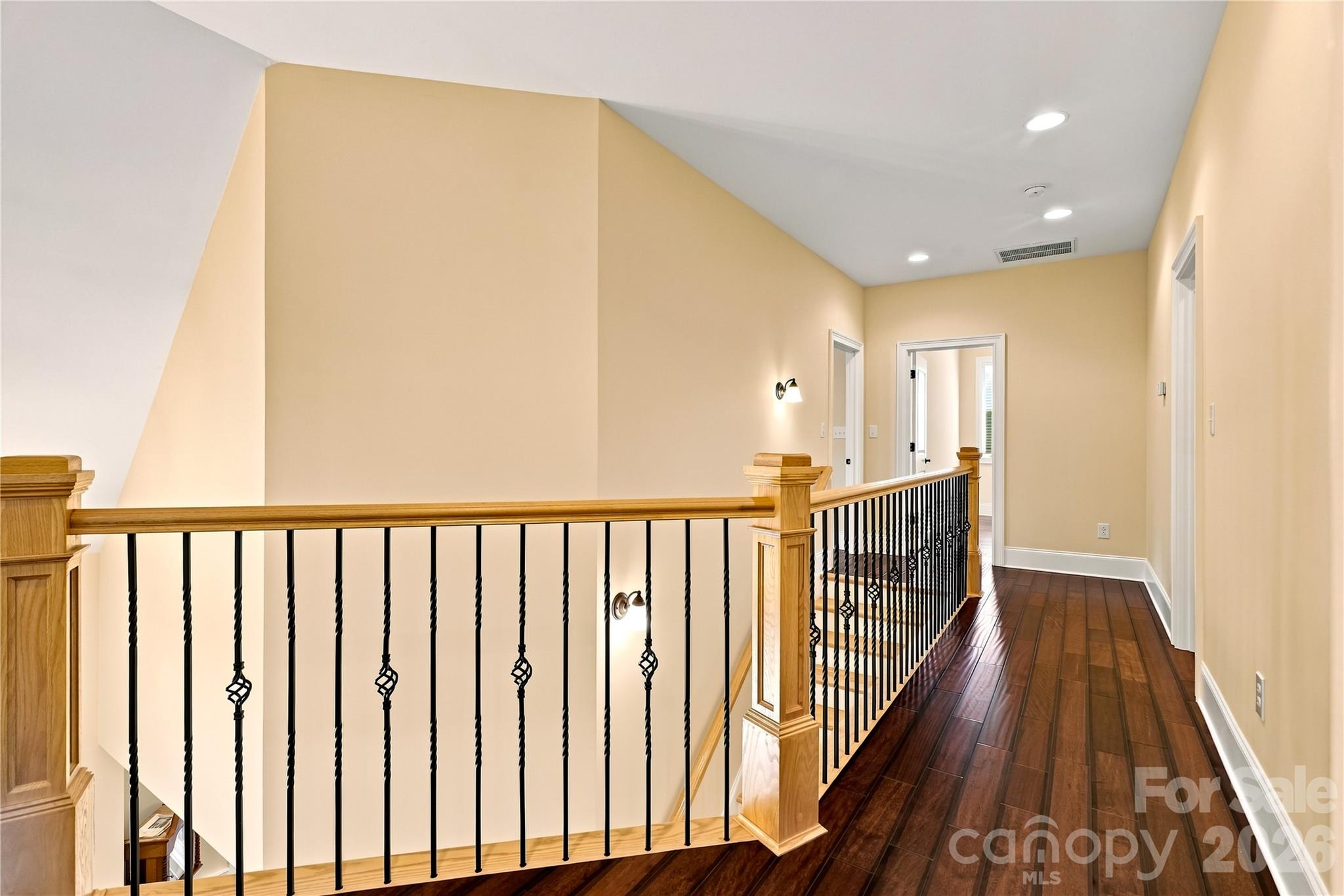 9' ceilings throughout the second floor and Brazilian stained hardwood flooring - 108 Washam Road, Mooresville