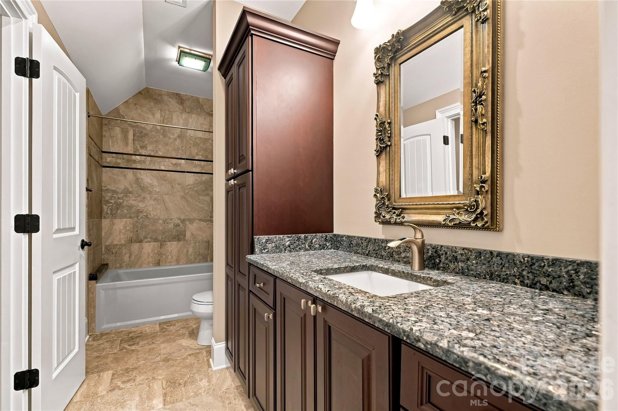 Full bath with granite countertops - 108 Washam Road, Mooresville