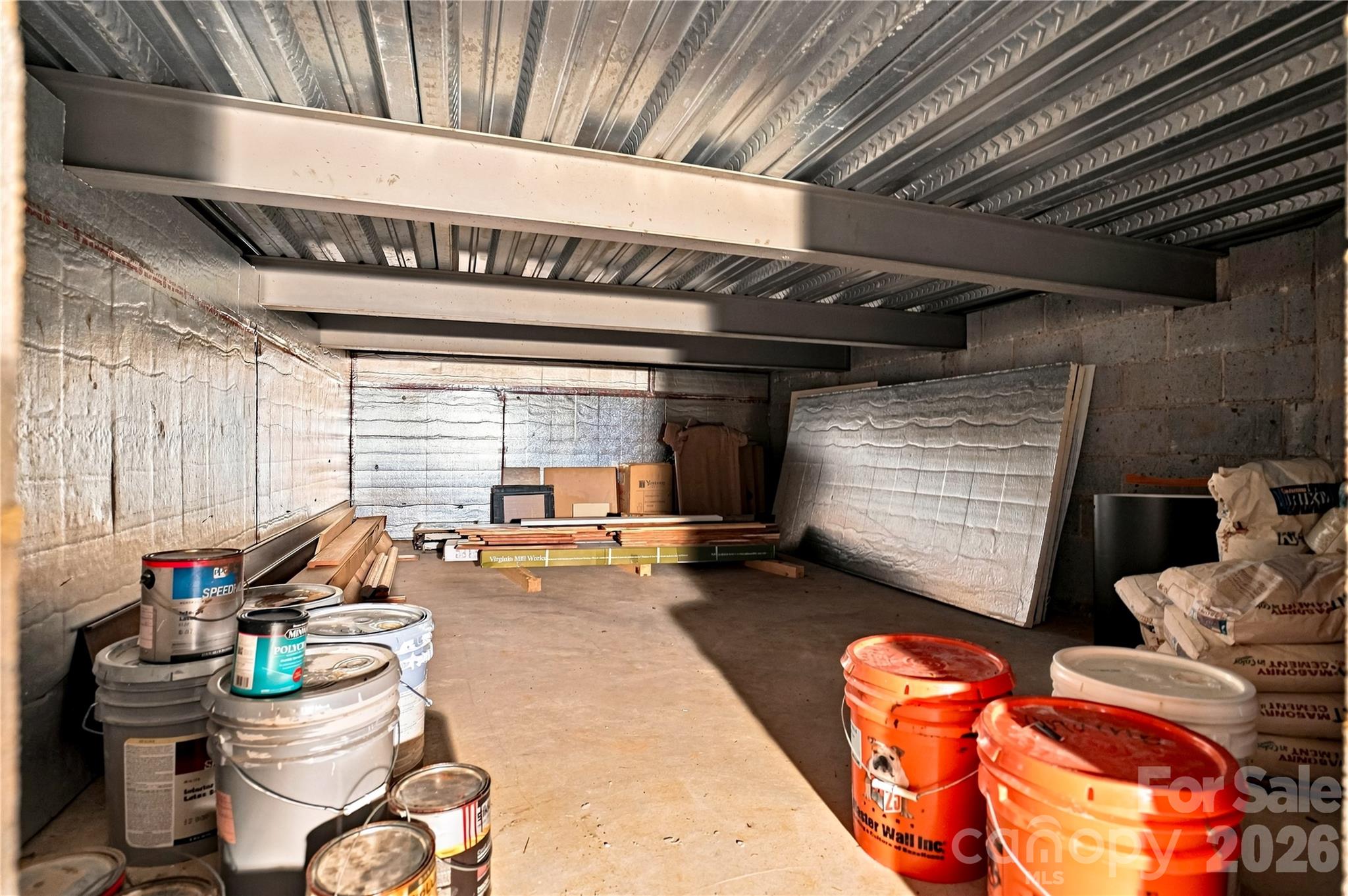 Crawlspace even has concrete floors - 108 Washam Road, Mooresville