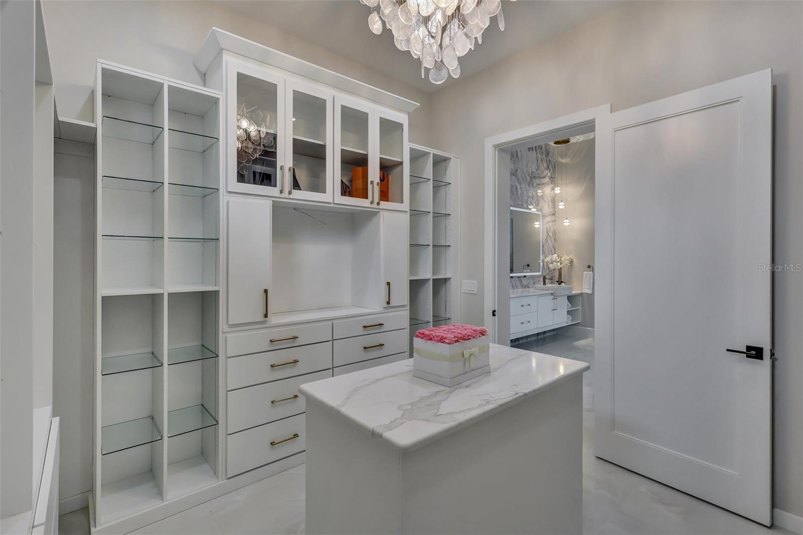 Beautifully appointed dressing room combines display, storage and organization - 1002 COYOTE CREEK WAY, REUNION