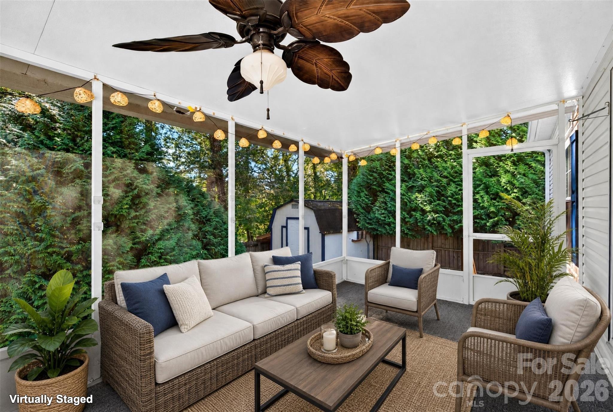 screened rear porch - 6 Enochs Way, Fletcher