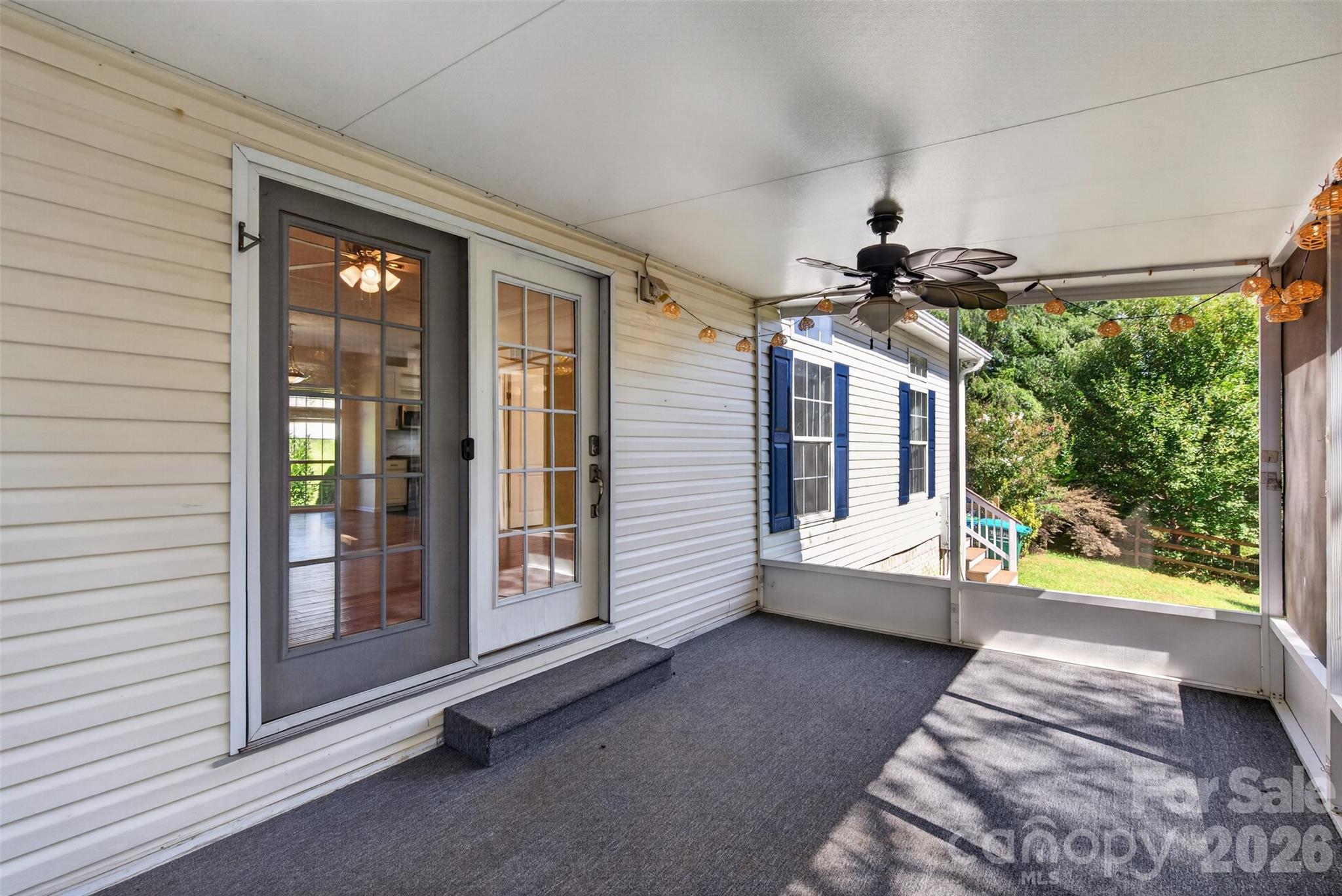 screened rear porch - 6 Enochs Way, Fletcher