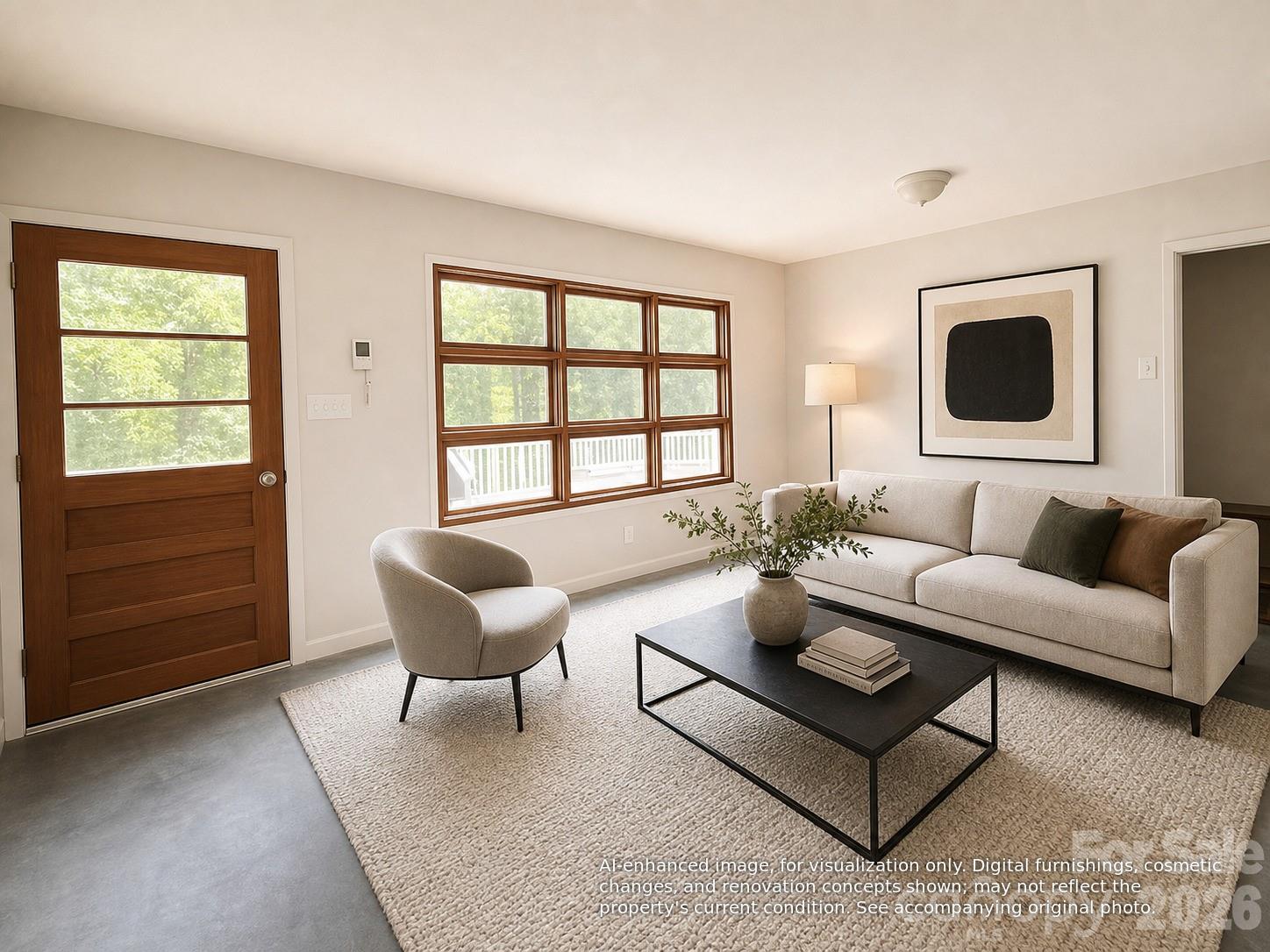 Den - AI Staged - 14 Valle Vista Drive, Asheville
