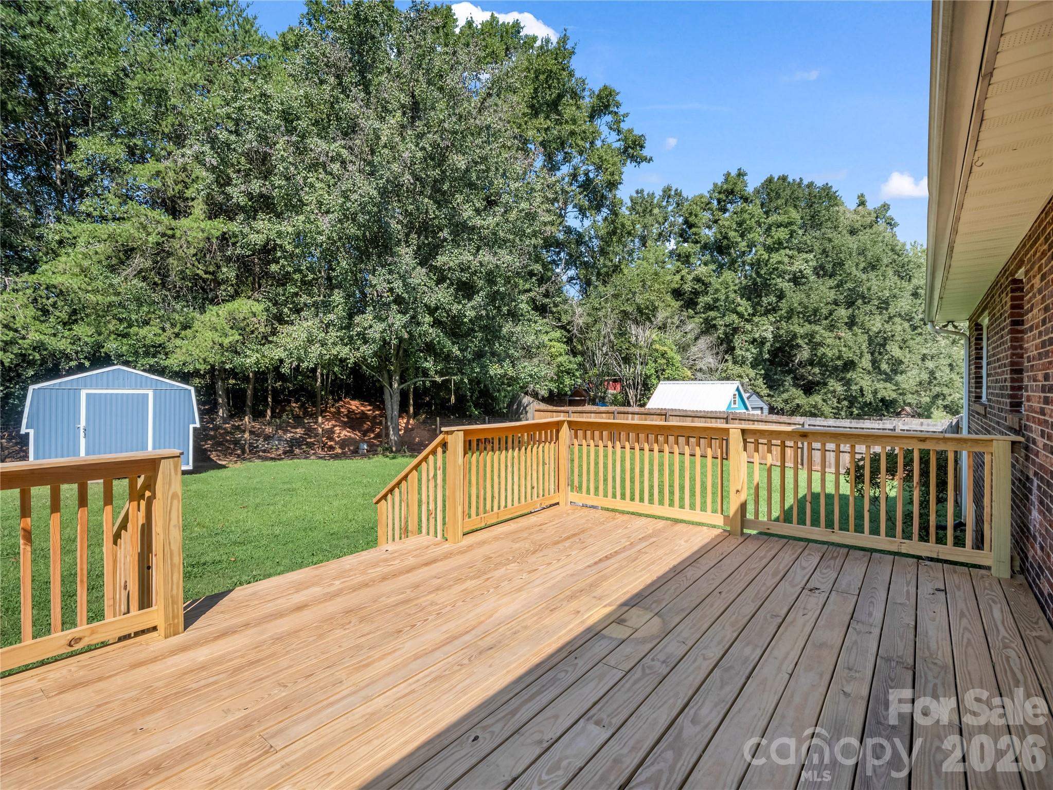 Back Deck - 123 College Manor Drive, Shelby