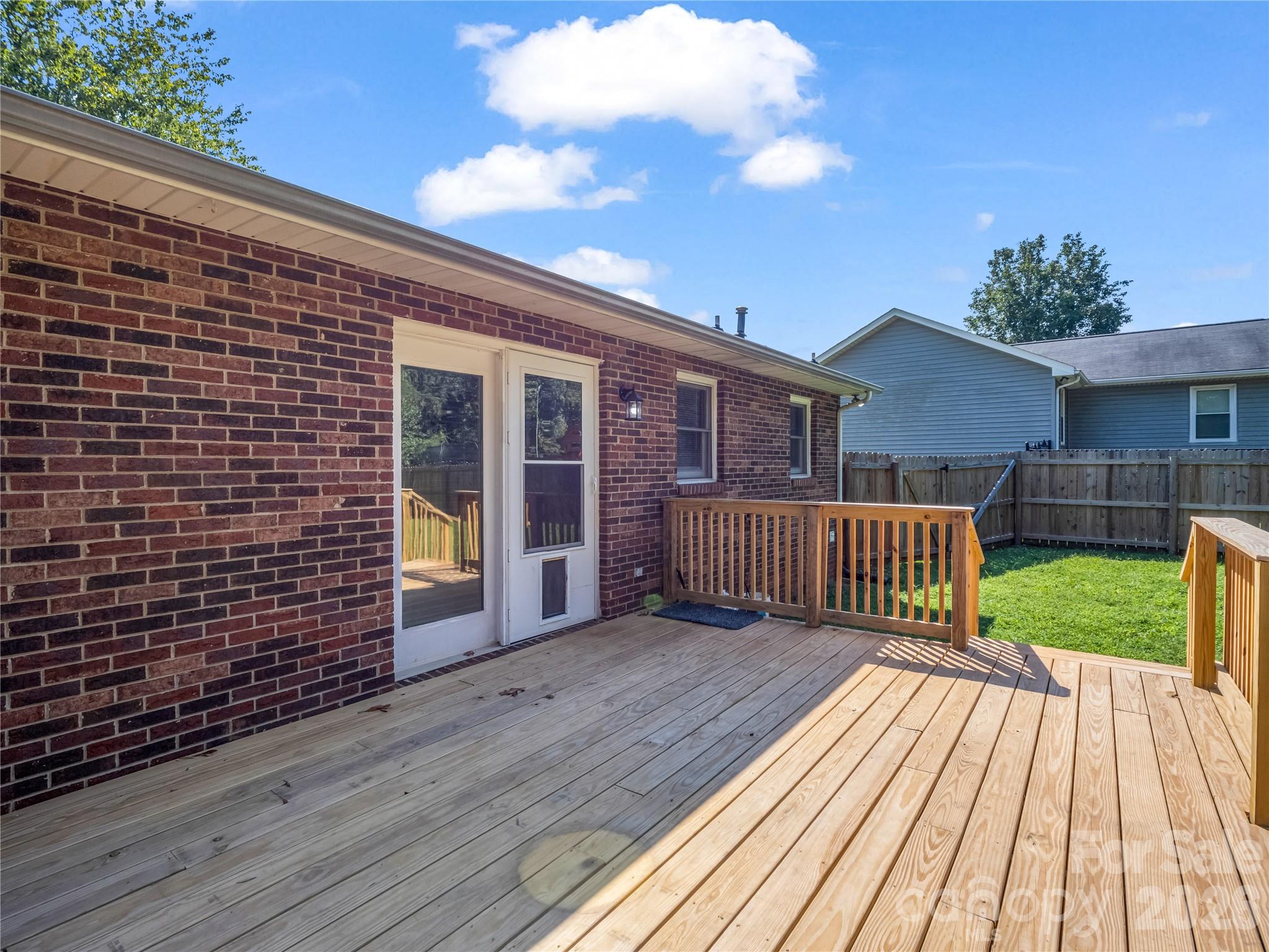 Back Deck - 123 College Manor Drive, Shelby