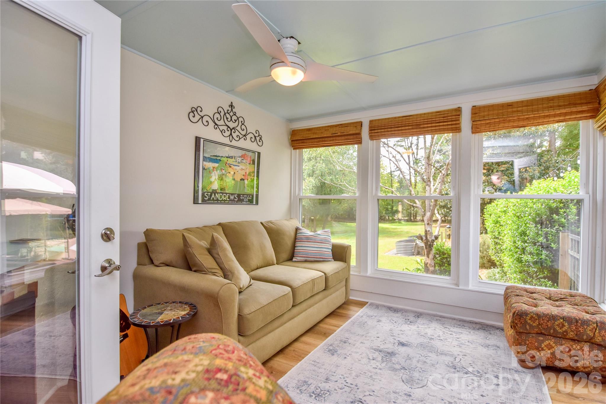 Sunroom leads to huge backyard and your pool oasis - 127 Fairway Drive, Mooresville