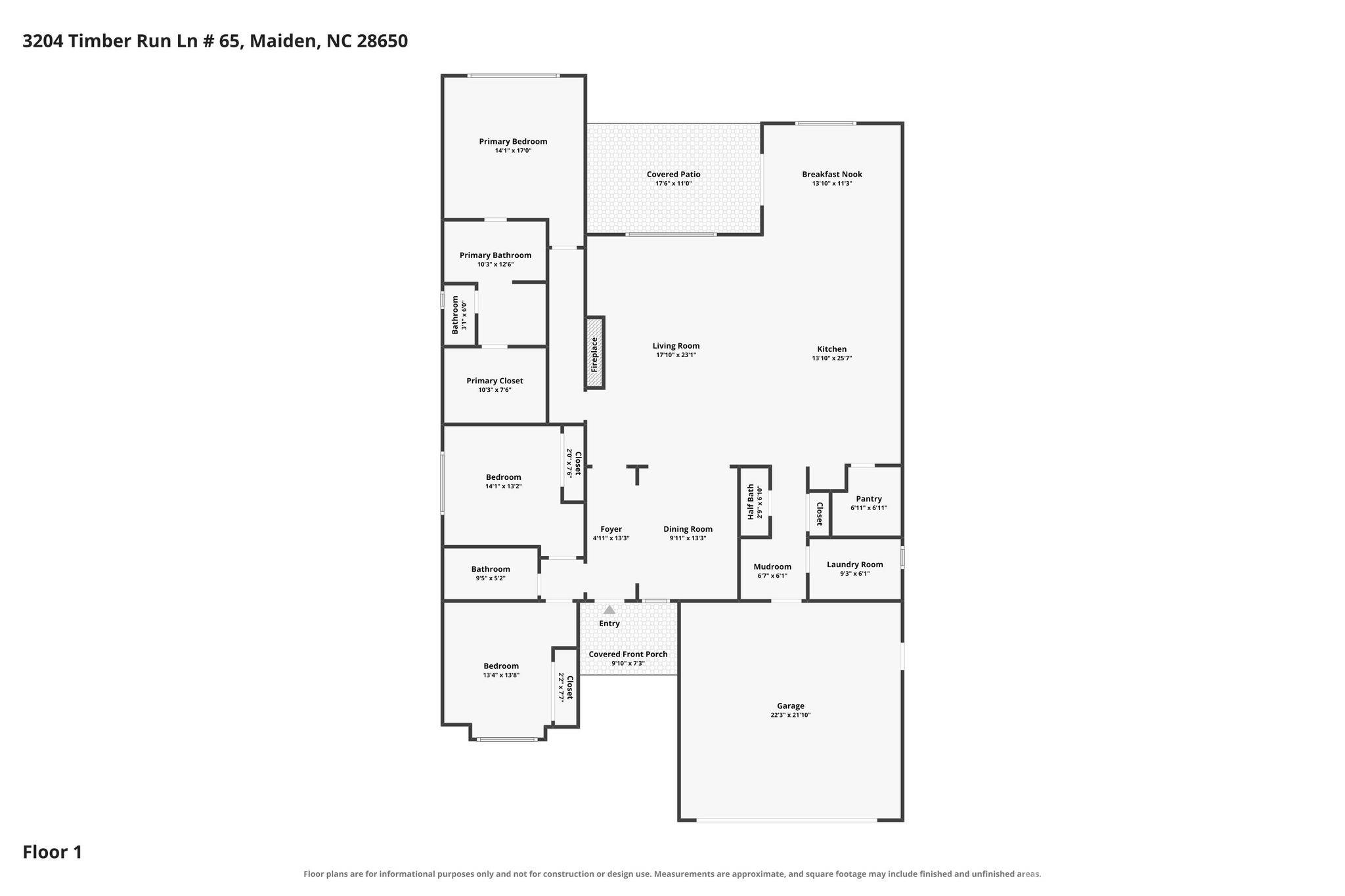 Floorplan - 3204 Timber Run Lane, Maiden