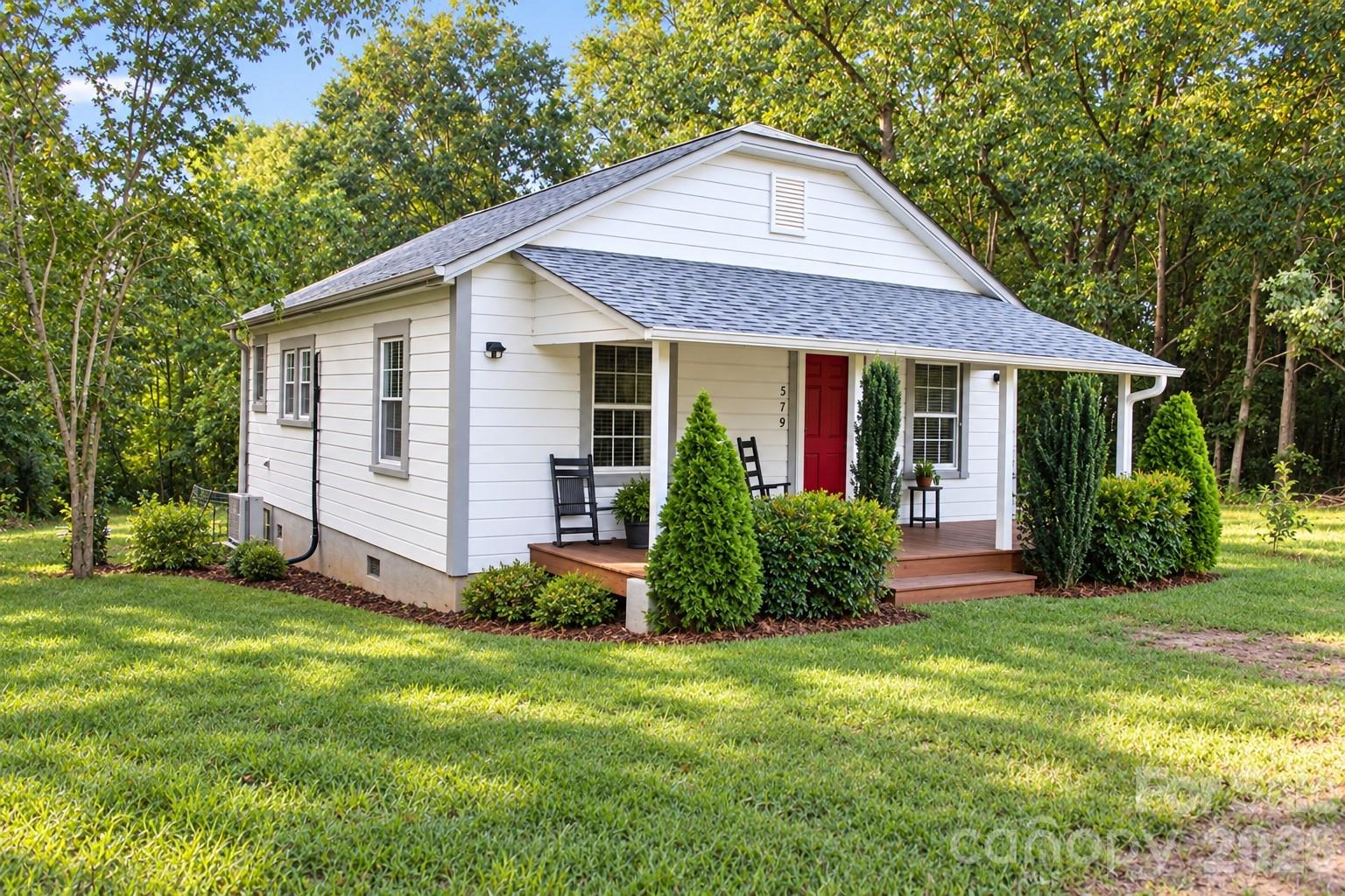 Ai was used to clean up the yard and to show potential. - 579 Hollis Road, Ellenboro