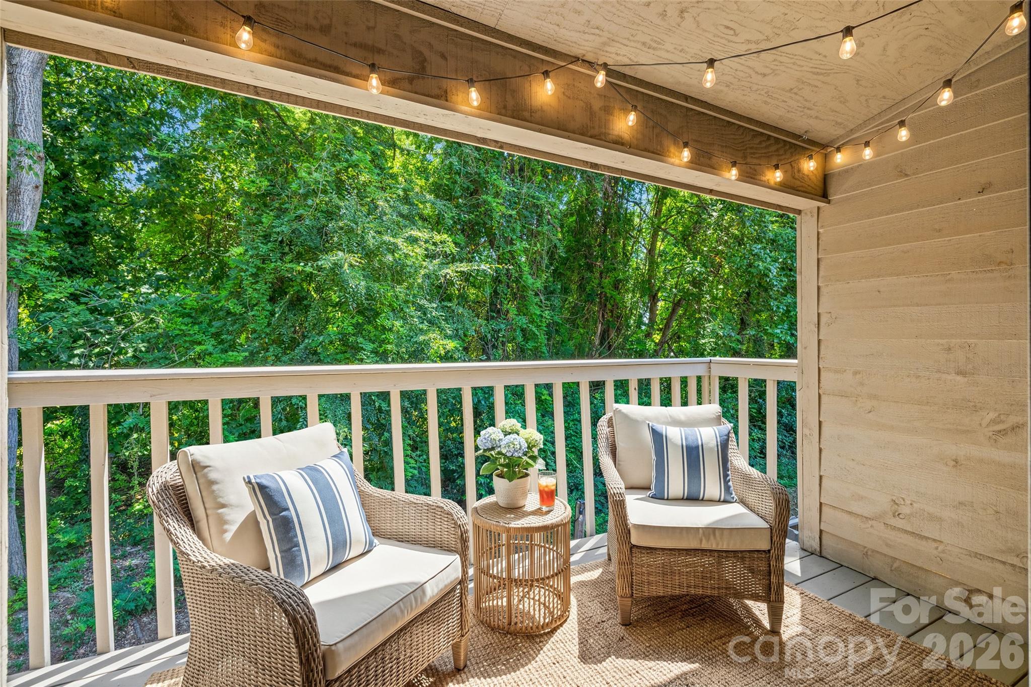 Virutally staged balcony off primary suite - 4160 Charlotte Highway, Lake Wylie