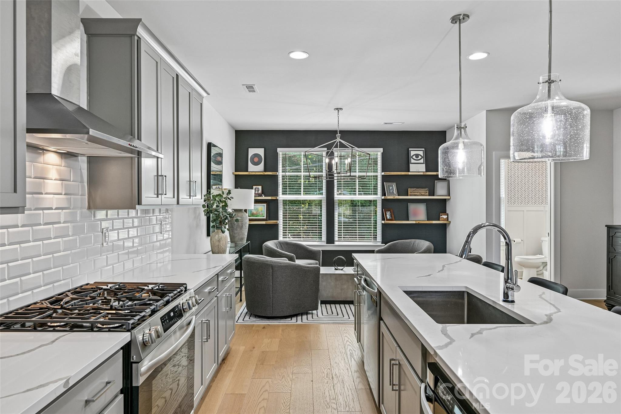 Kitchen on 2nd Level - 739 Beaty Street, Davidson