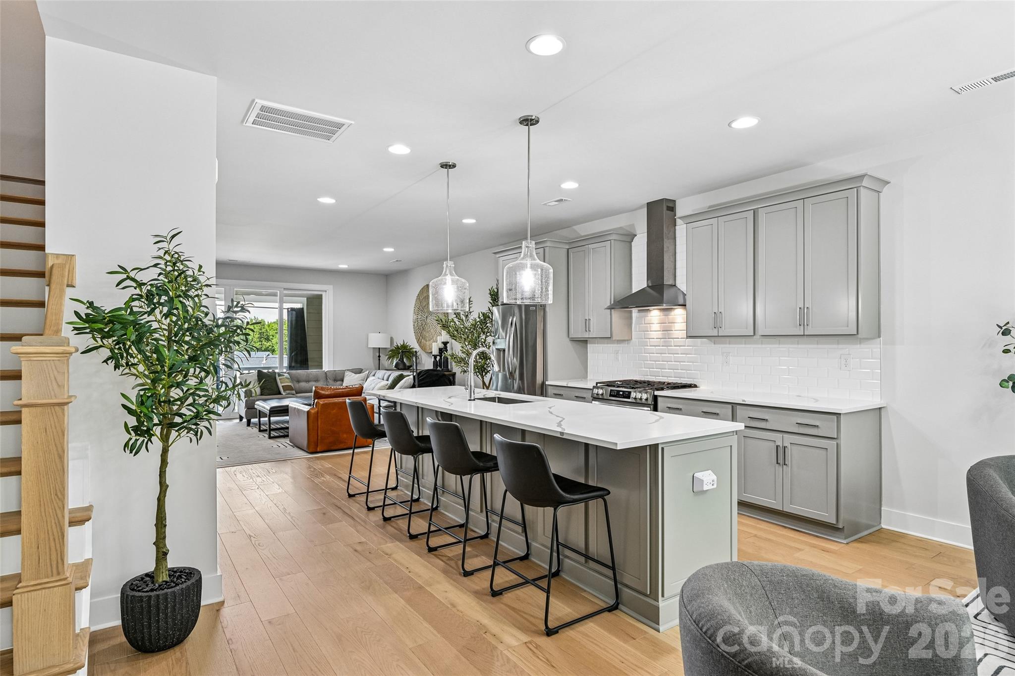 Kitchen on 2nd Level - 739 Beaty Street, Davidson