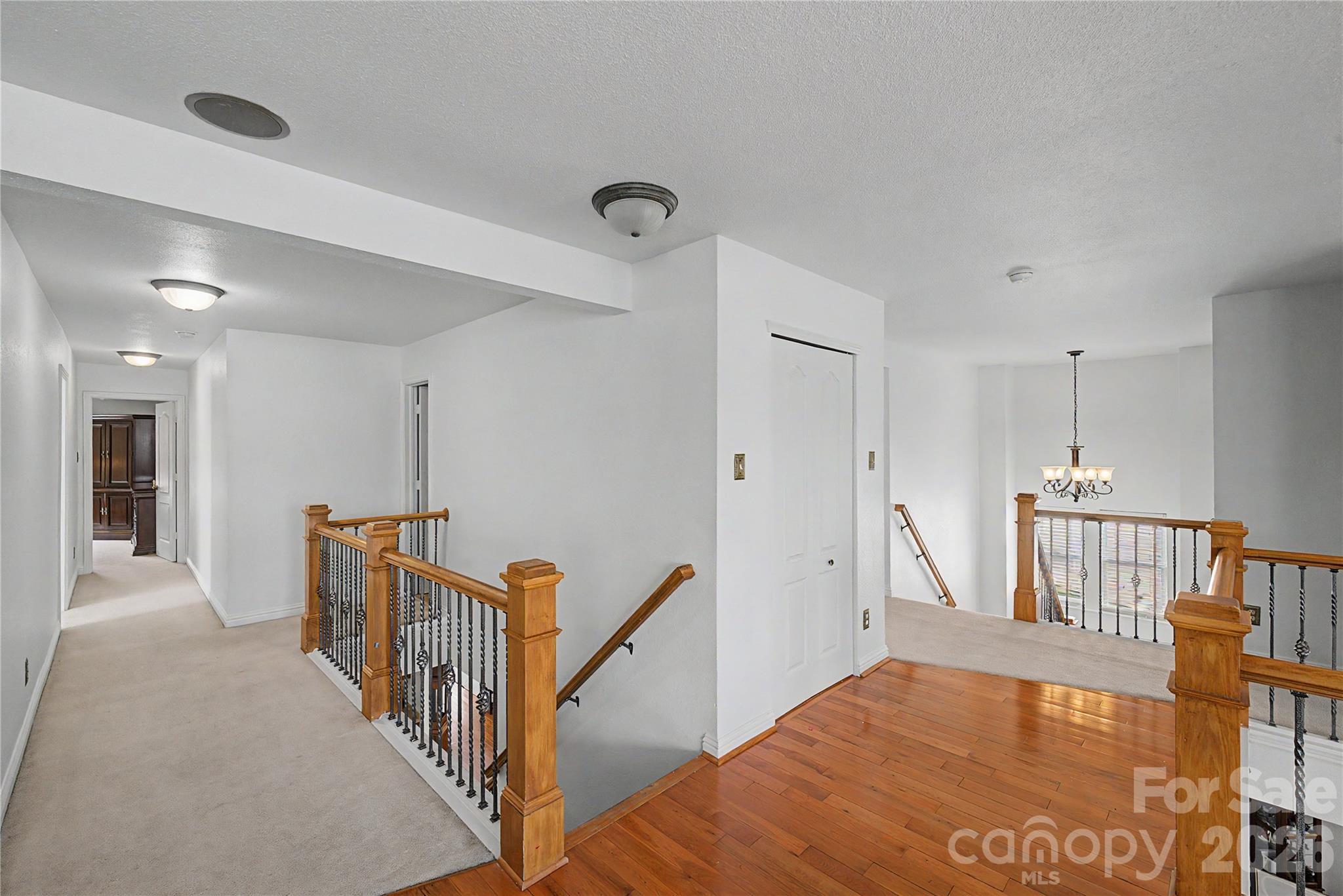 Loft view from 2nd staircase - 329 Farm Springs Drive, Mount Holly