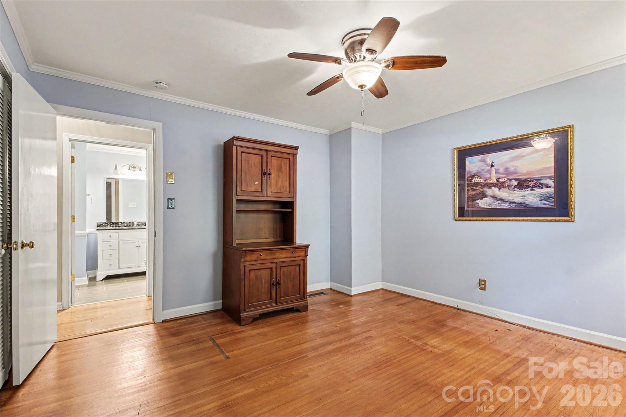 Bedroom 2 is located right across the hall from the 2nd Full Sized Bath - 113 Brookshire Avenue, Kannapolis