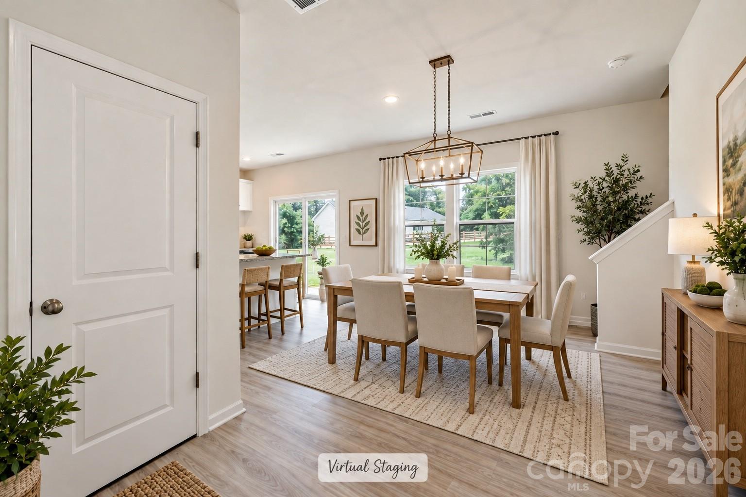 Dining Area Staged - 3334 Laboratory Road, Lincolnton