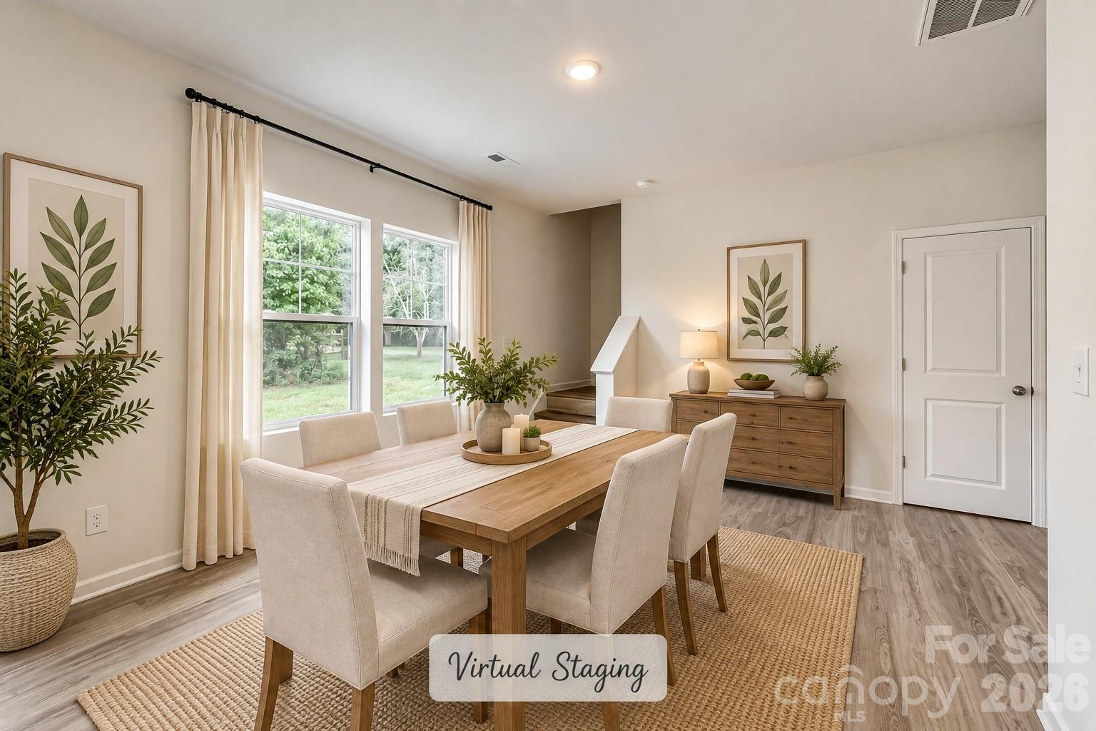 Dining Area Staged - 3334 Laboratory Road, Lincolnton