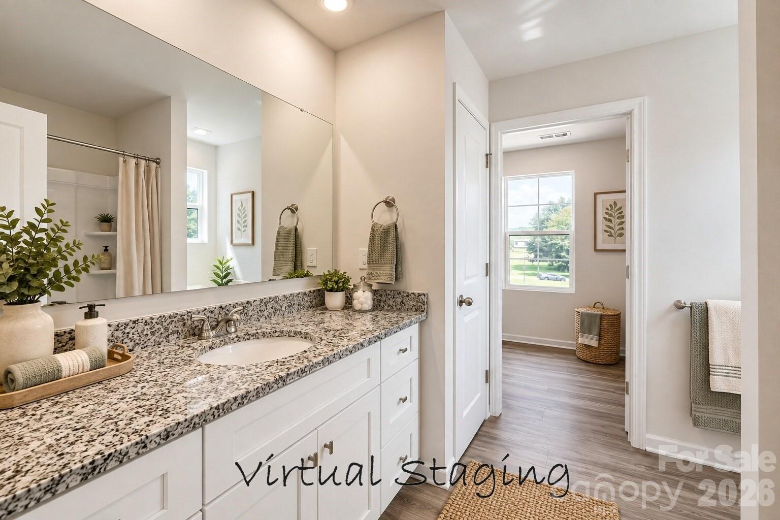Primary Bath Staged - 3334 Laboratory Road, Lincolnton