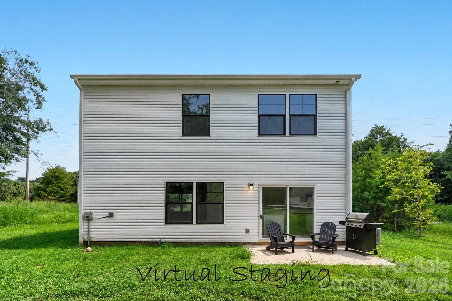 Back Patio Staged - 3334 Laboratory Road, Lincolnton
