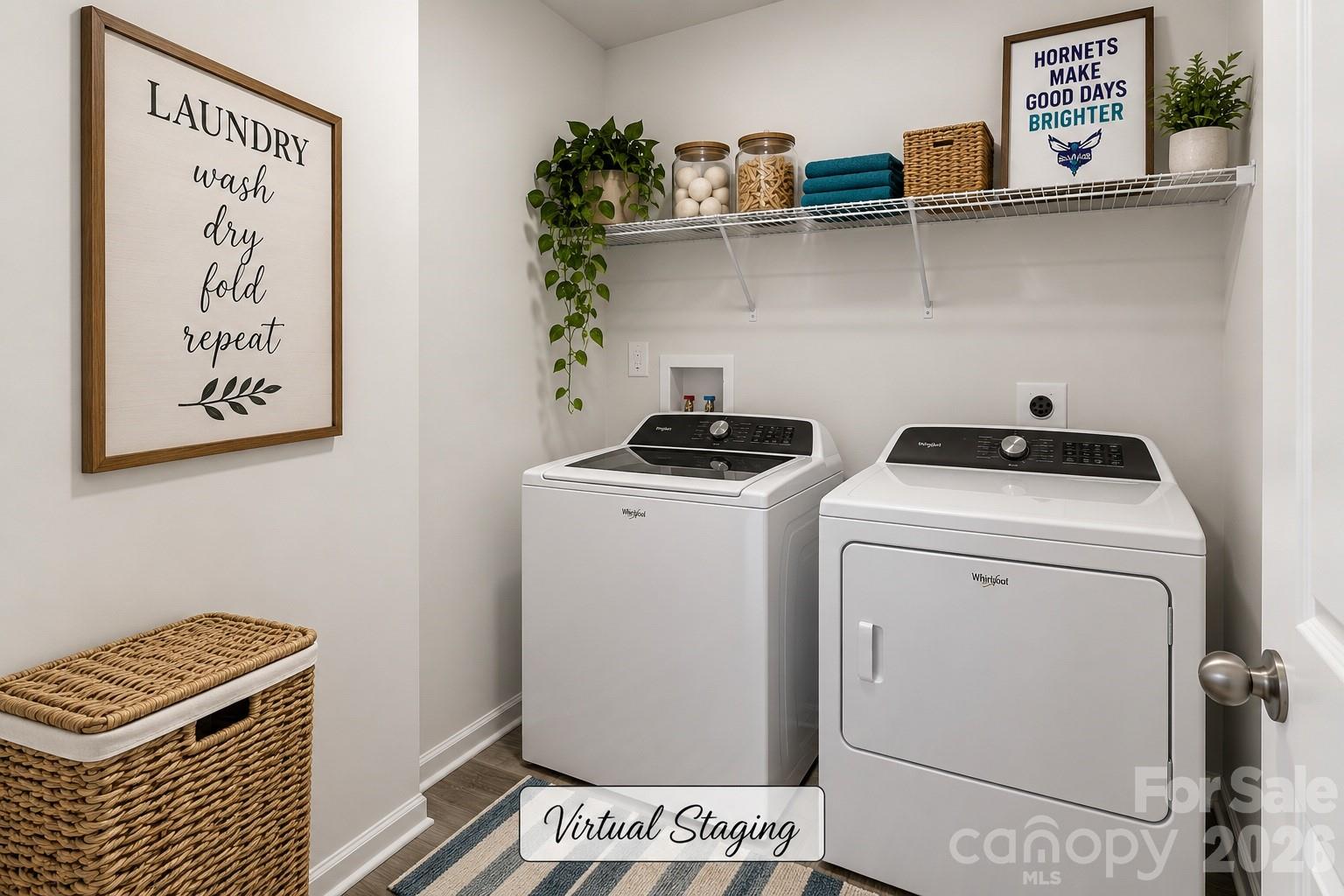 Laundry Room Staged - 3334 Laboratory Road, Lincolnton