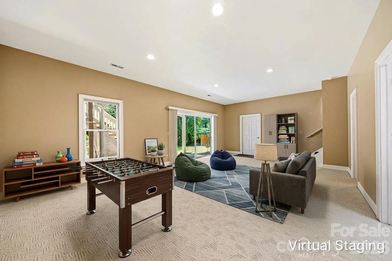 Virtually Staged Family/Game Room - 200 Teaberry Lane, Hendersonville