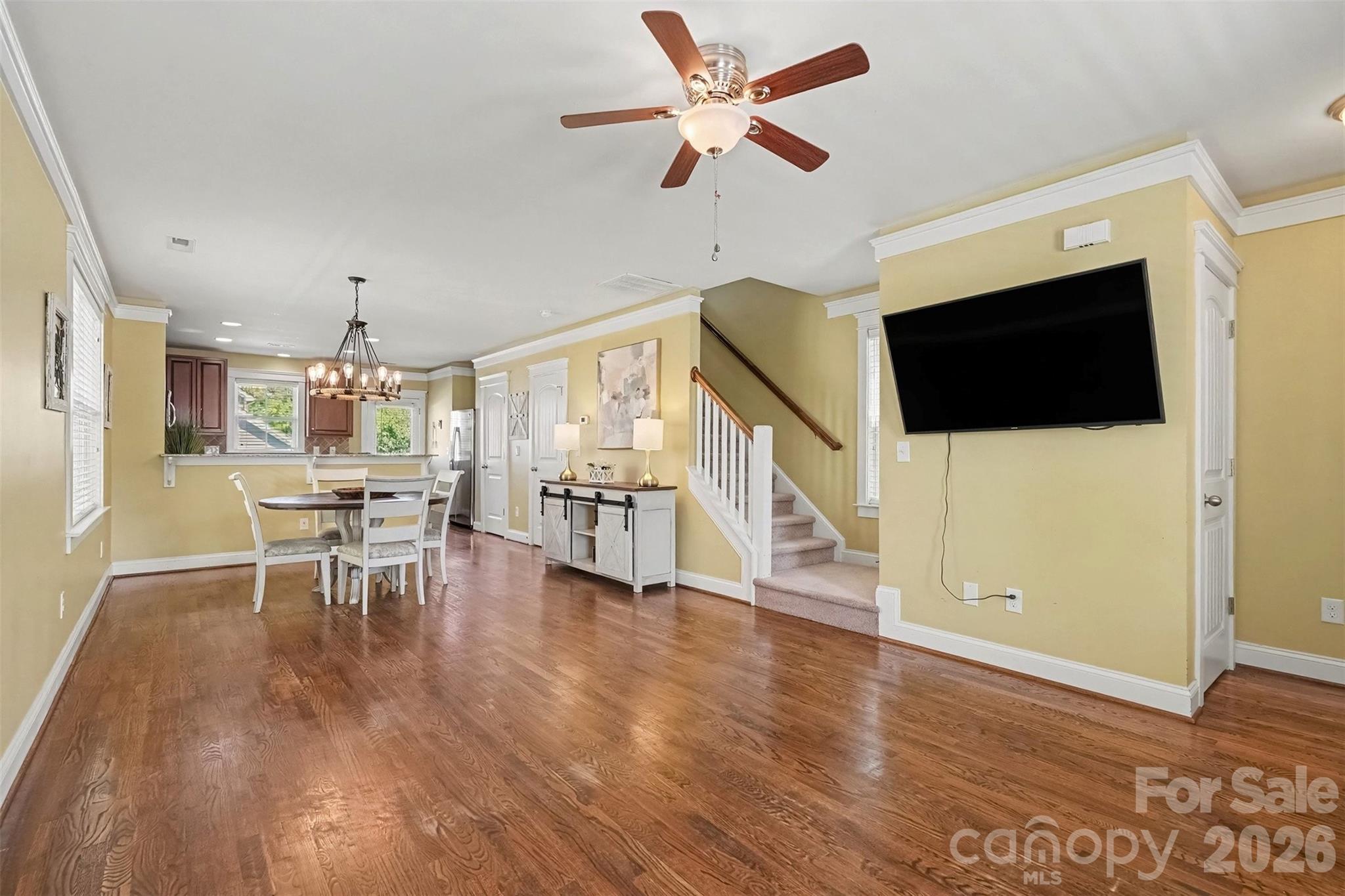 Open Living/Dining/Kitchen area - 13913 Helen Benson Boulevard, Davidson