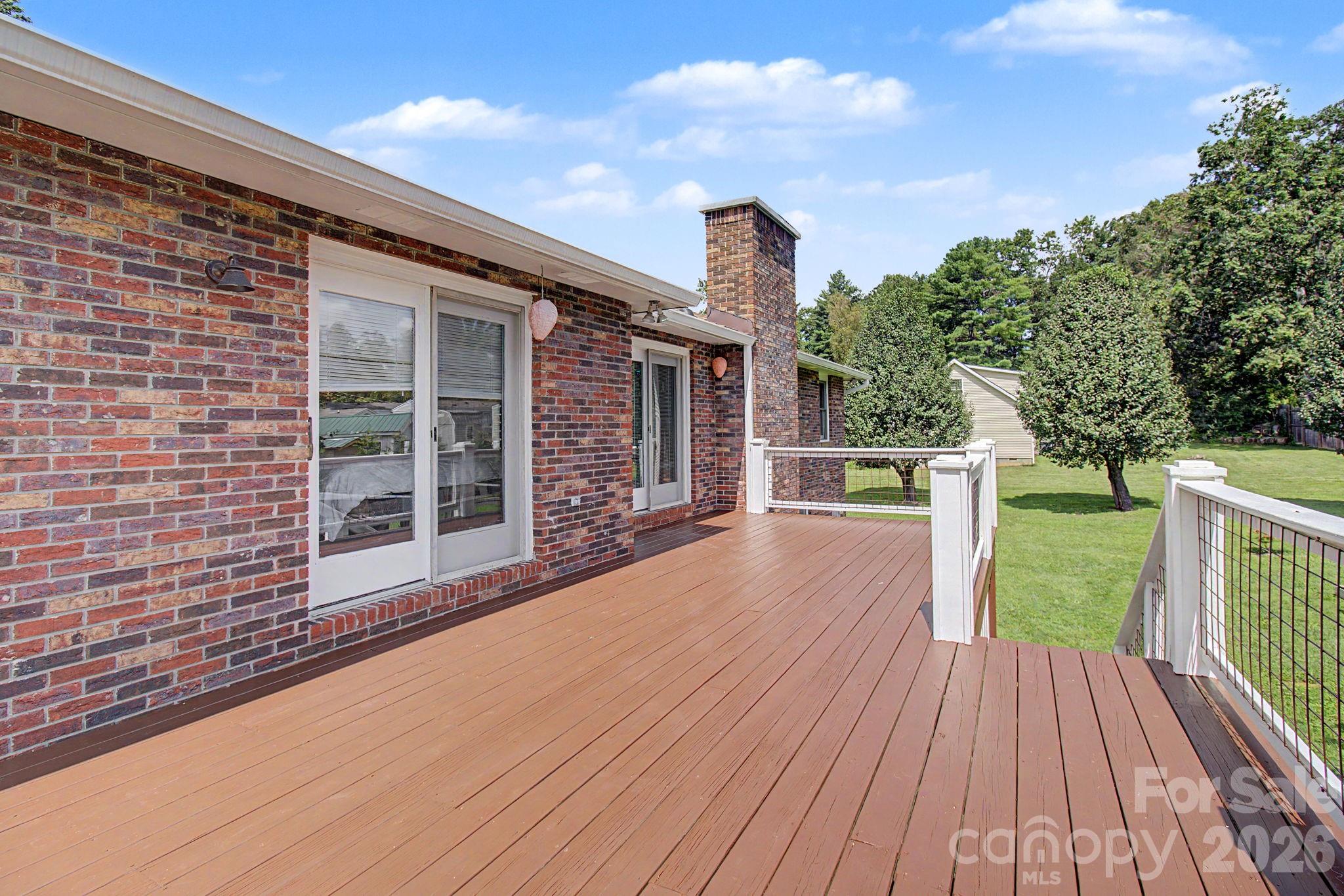 Spacious Back Deck - 230 Blythewood Drive, Hendersonville