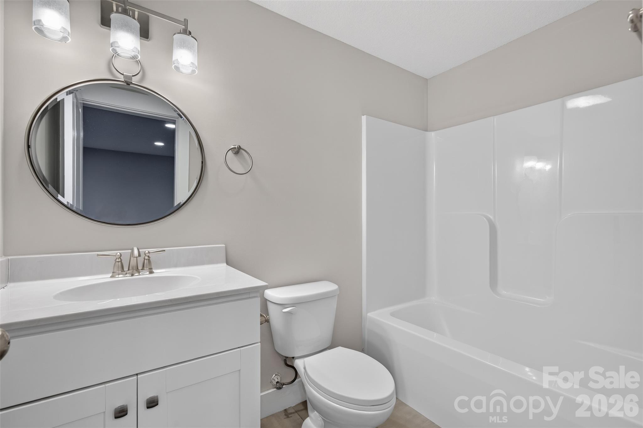 Full bath in basement - 134 Shelburne Road, Asheville