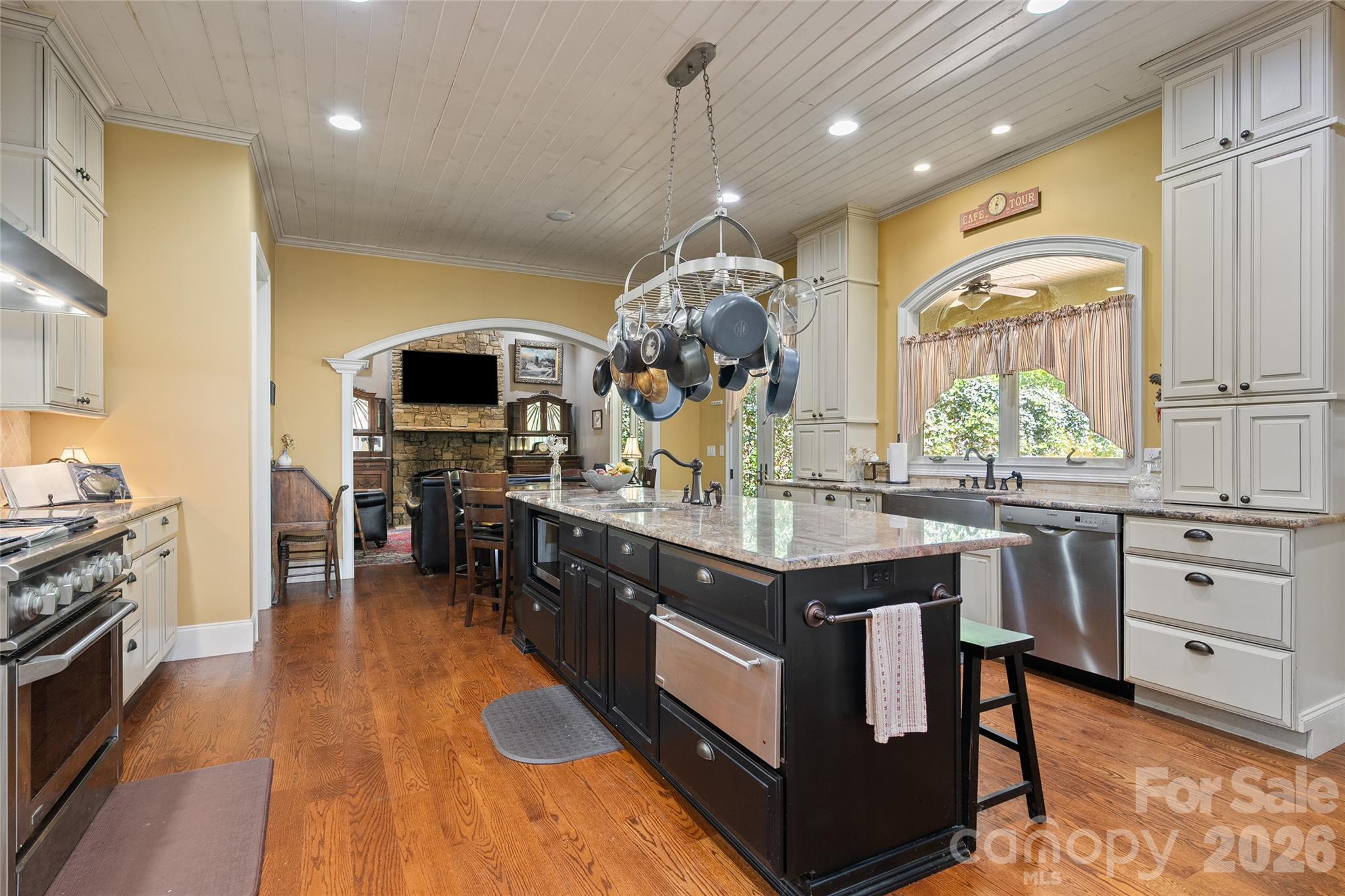 Kitchen Island and Custom Cabinetry - 598 Old Toll Road, Asheville
