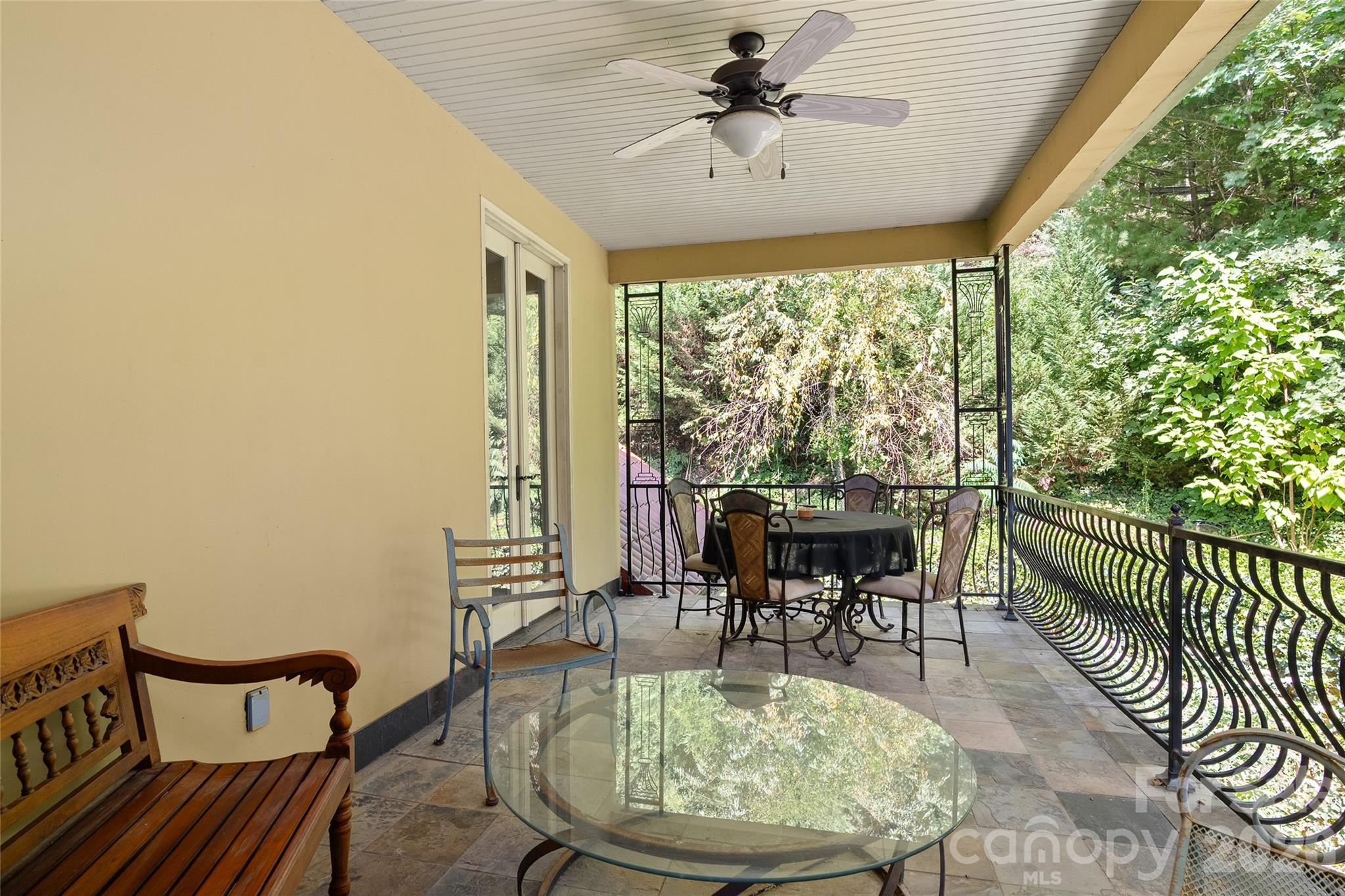 Covered Balcony - 598 Old Toll Road, Asheville