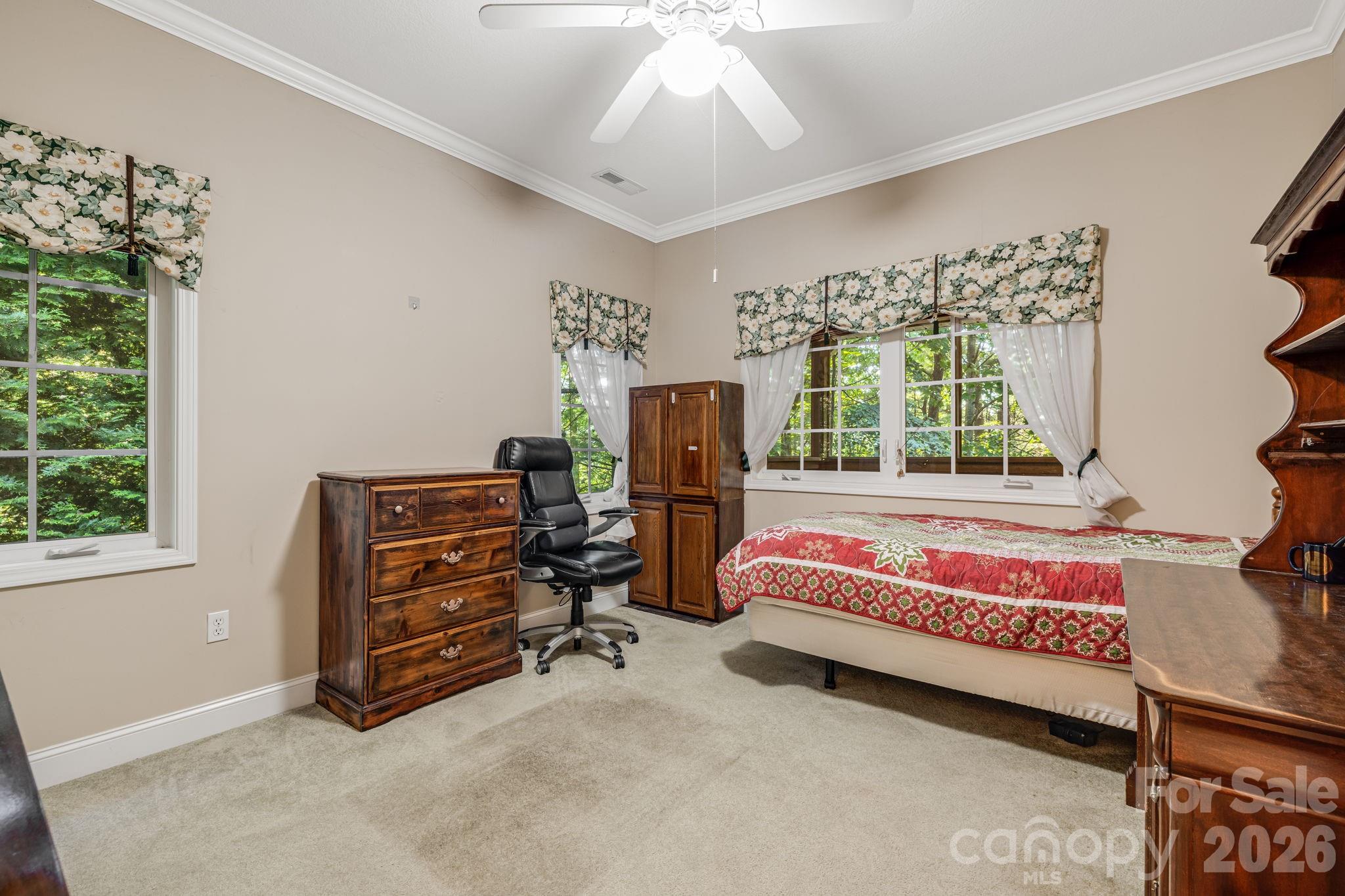 Main level guest room. - 212 Carriage Springs Way, Hendersonville