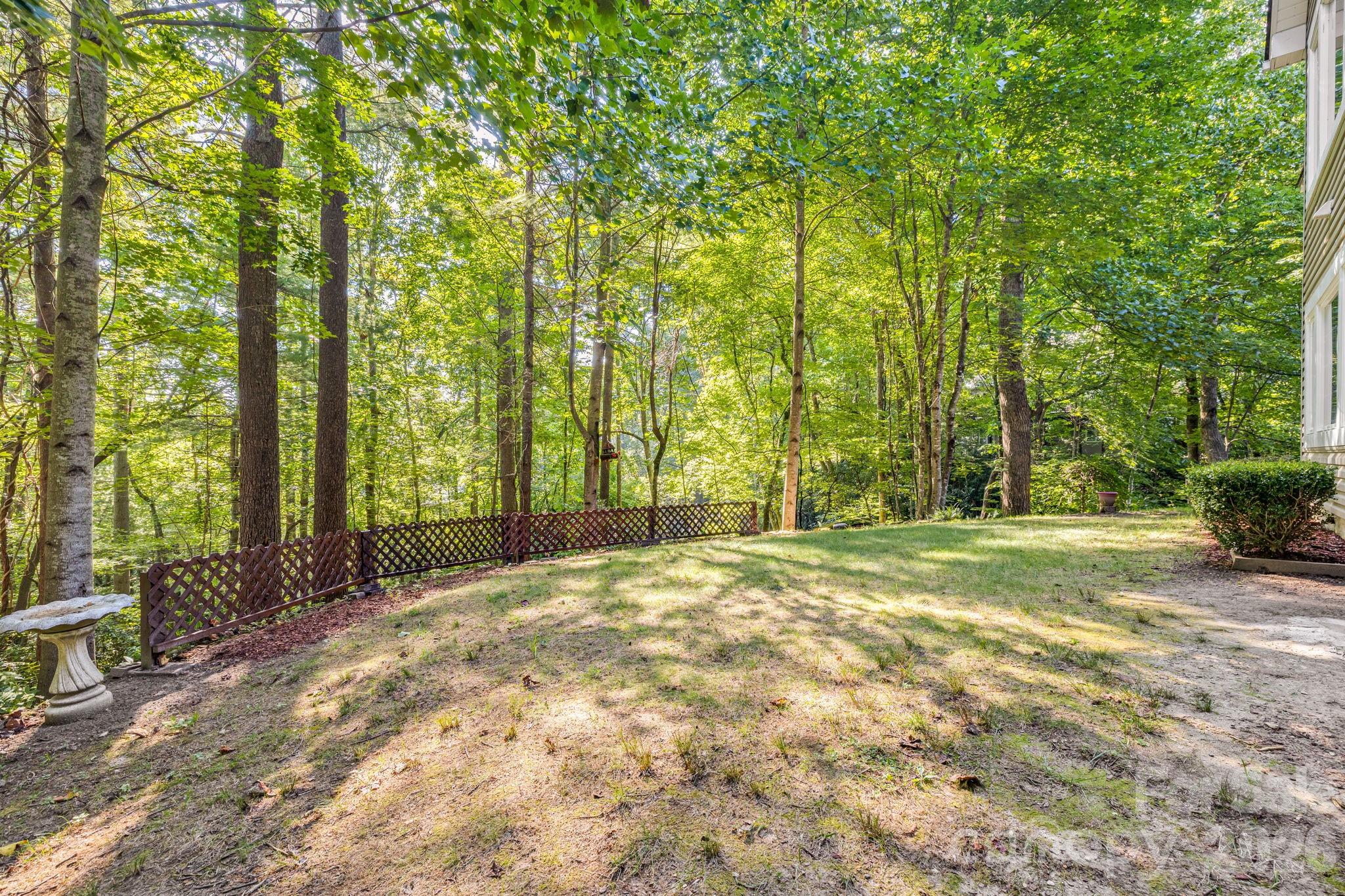 Sweet shade loving backyard. - 212 Carriage Springs Way, Hendersonville