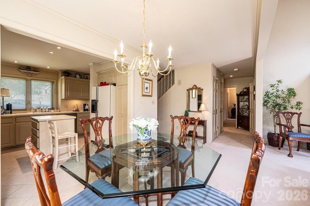 Dining area open to kitchen and living room! - 3725 Rock Bridge Drive NE, Conover