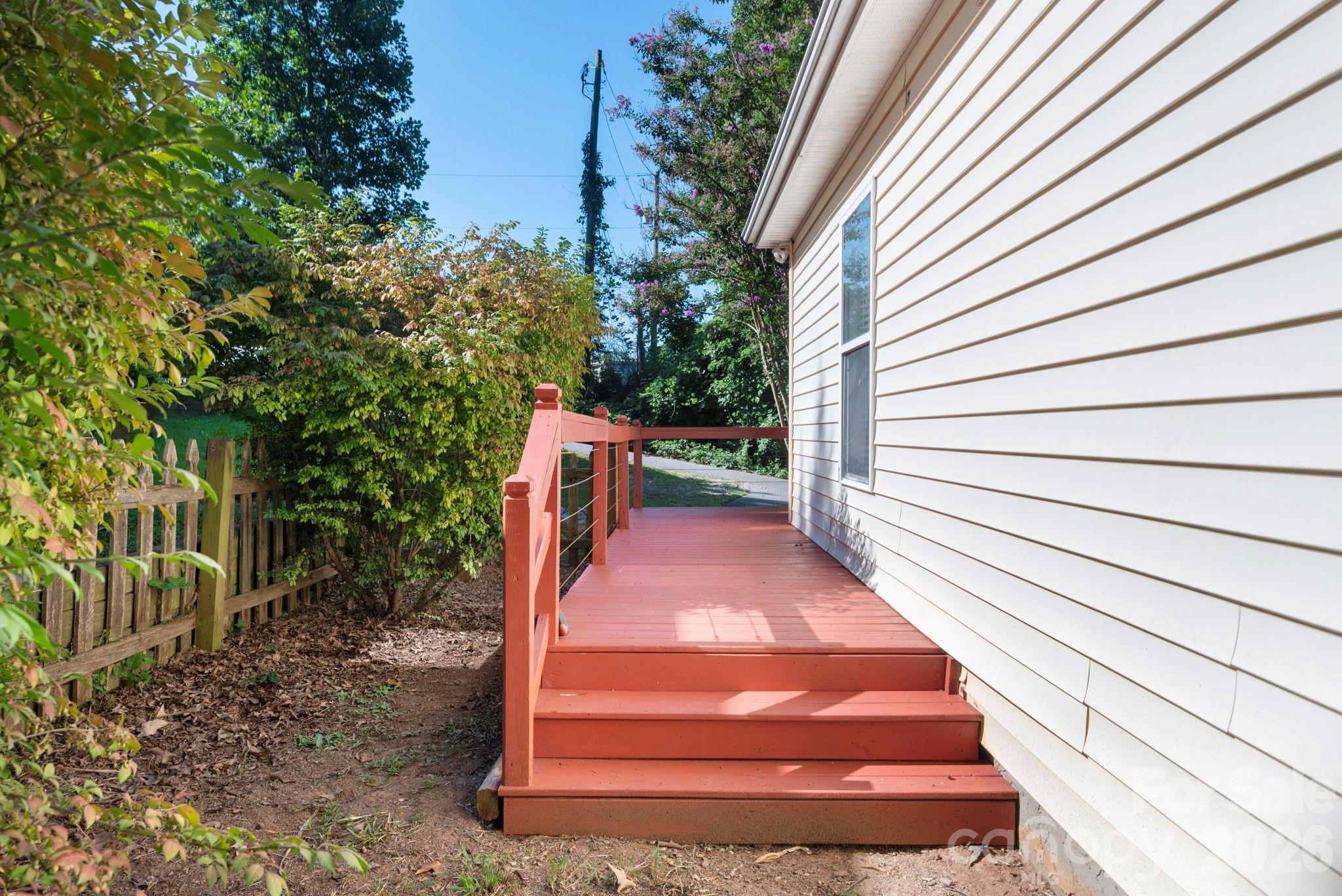 to backyard - 47 Wilmington Street, Asheville